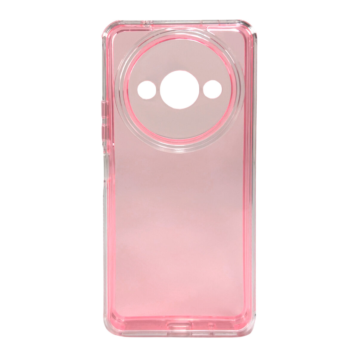 Прозорий чохол Space III Xiaomi Redmi A3 4G | TPU+PC з посиленими бортами (Рожевий) на малюнкі №1