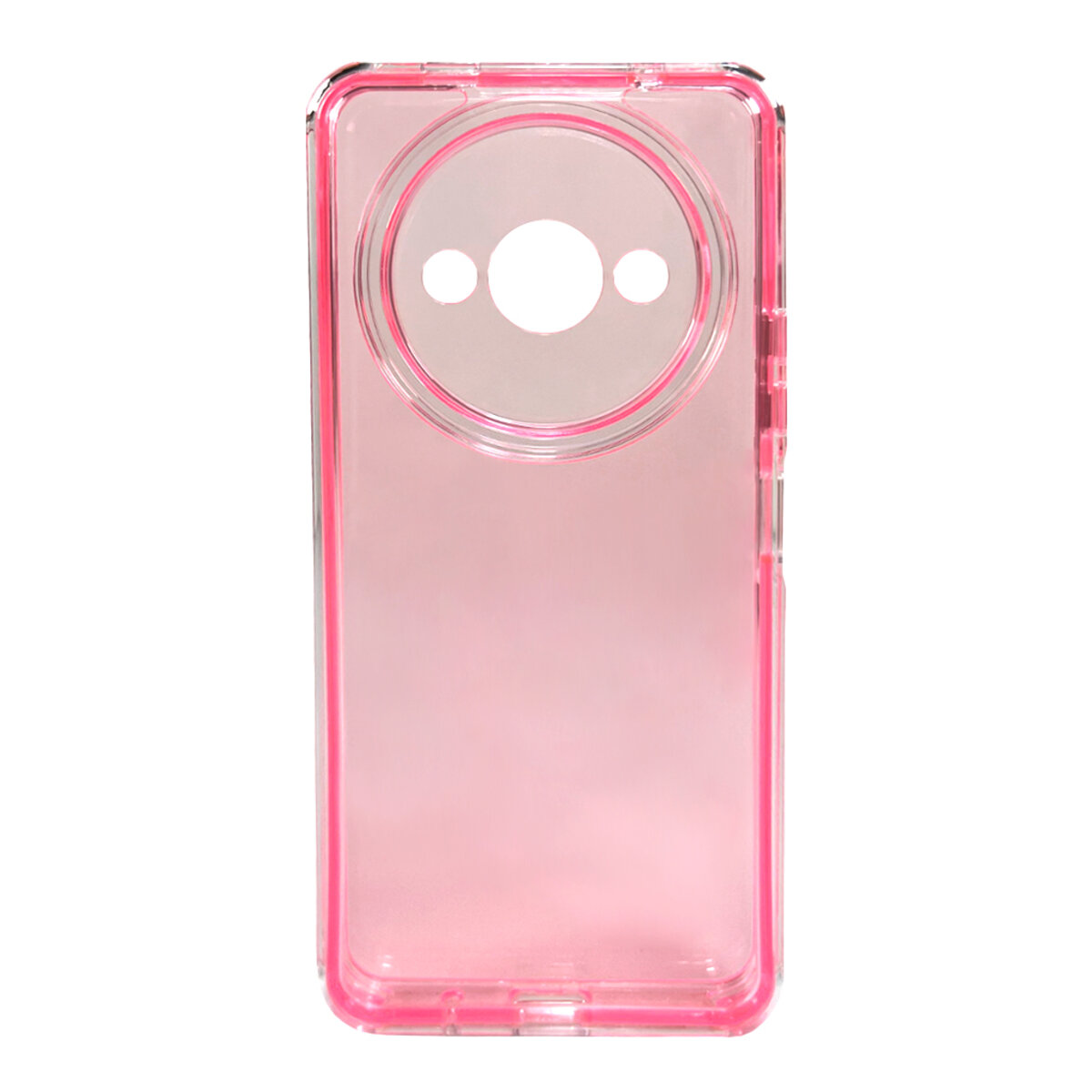 Прозорий чохол Space III Xiaomi Redmi A3 4G | TPU+PC з посиленими бортами (Рожевий) на малюнкі №3