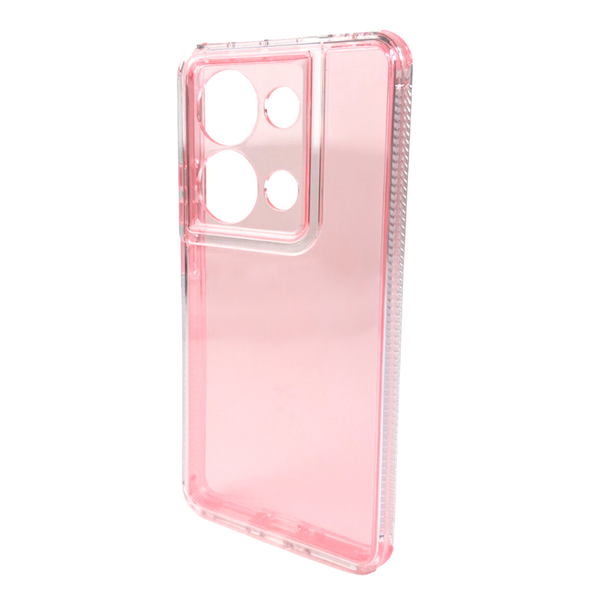 Прозорий чохол Space III Xiaomi Redmi Note 13 Pro 4G|Poco M6 Pro 4G | TPU+PC з посиленими бортами (Рожевий) на малюнкі №4