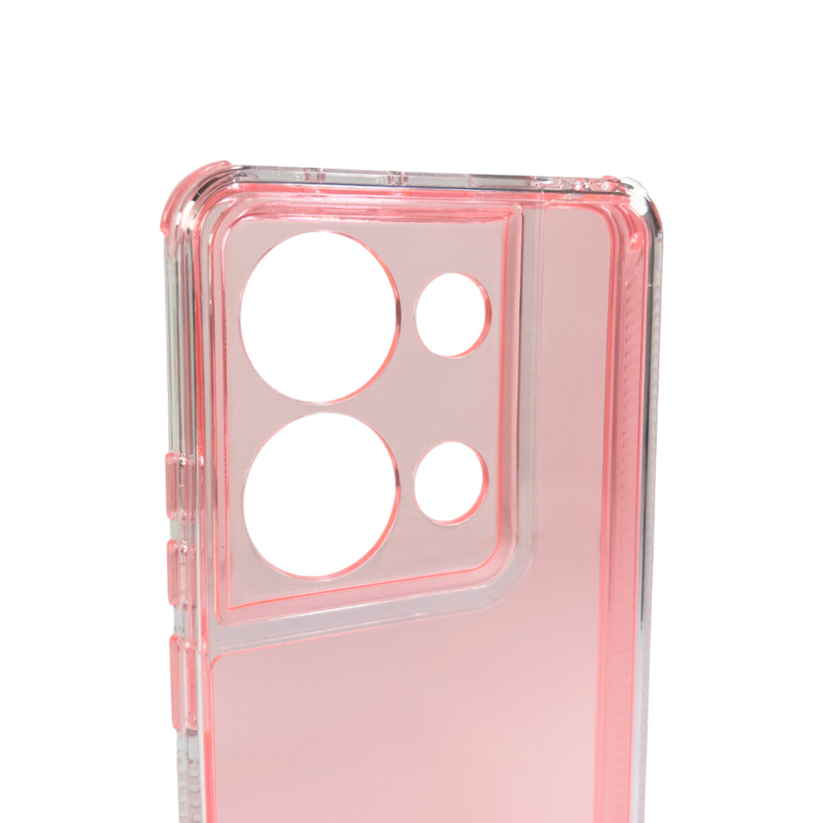 Прозорий чохол Space III Xiaomi Redmi Note 13 Pro 4G|Poco M6 Pro 4G | TPU+PC з посиленими бортами (Рожевий) на малюнкі №5