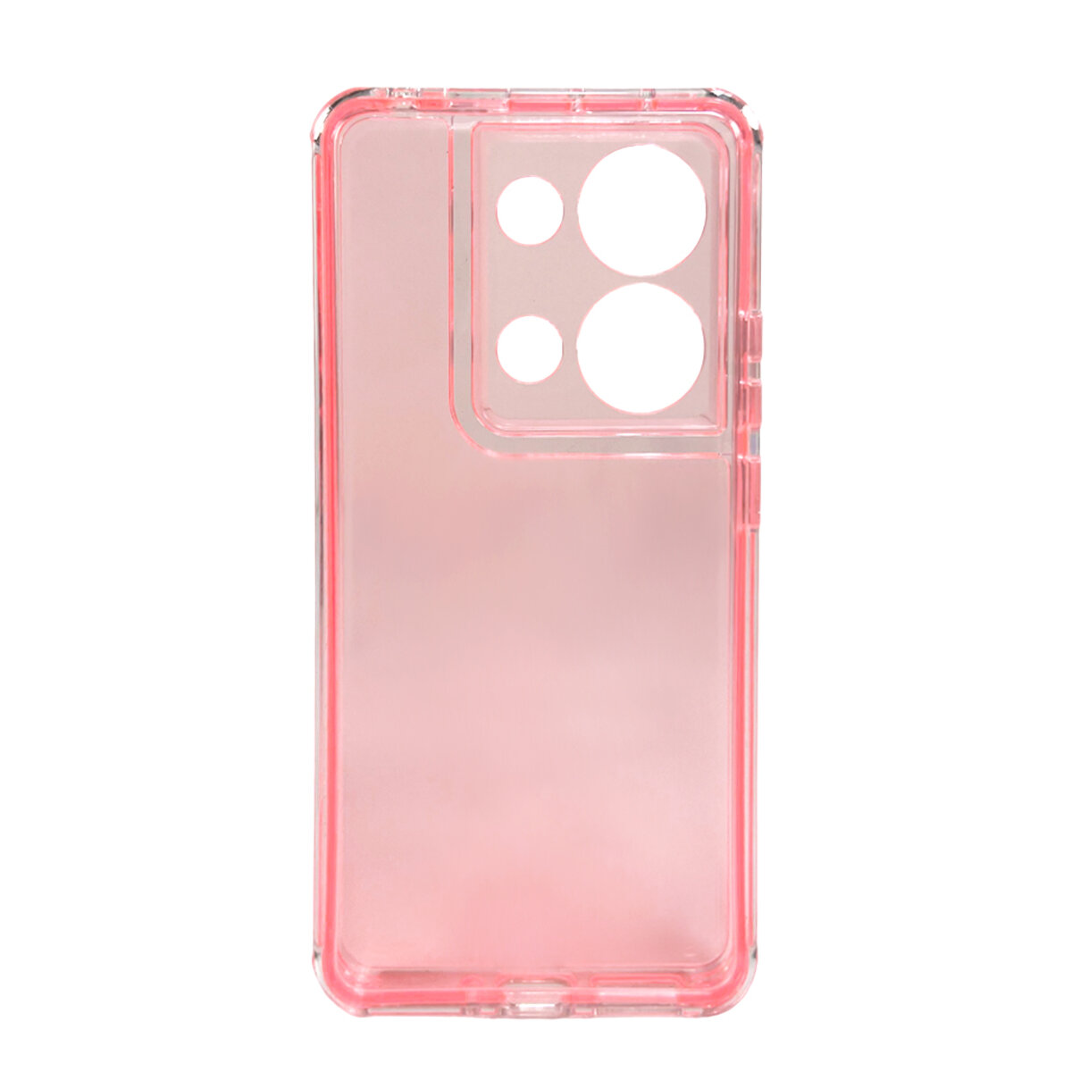 Прозорий чохол Space III Xiaomi Redmi Note 13 Pro 4G|Poco M6 Pro 4G | TPU+PC з посиленими бортами (Рожевий) на малюнкі №3