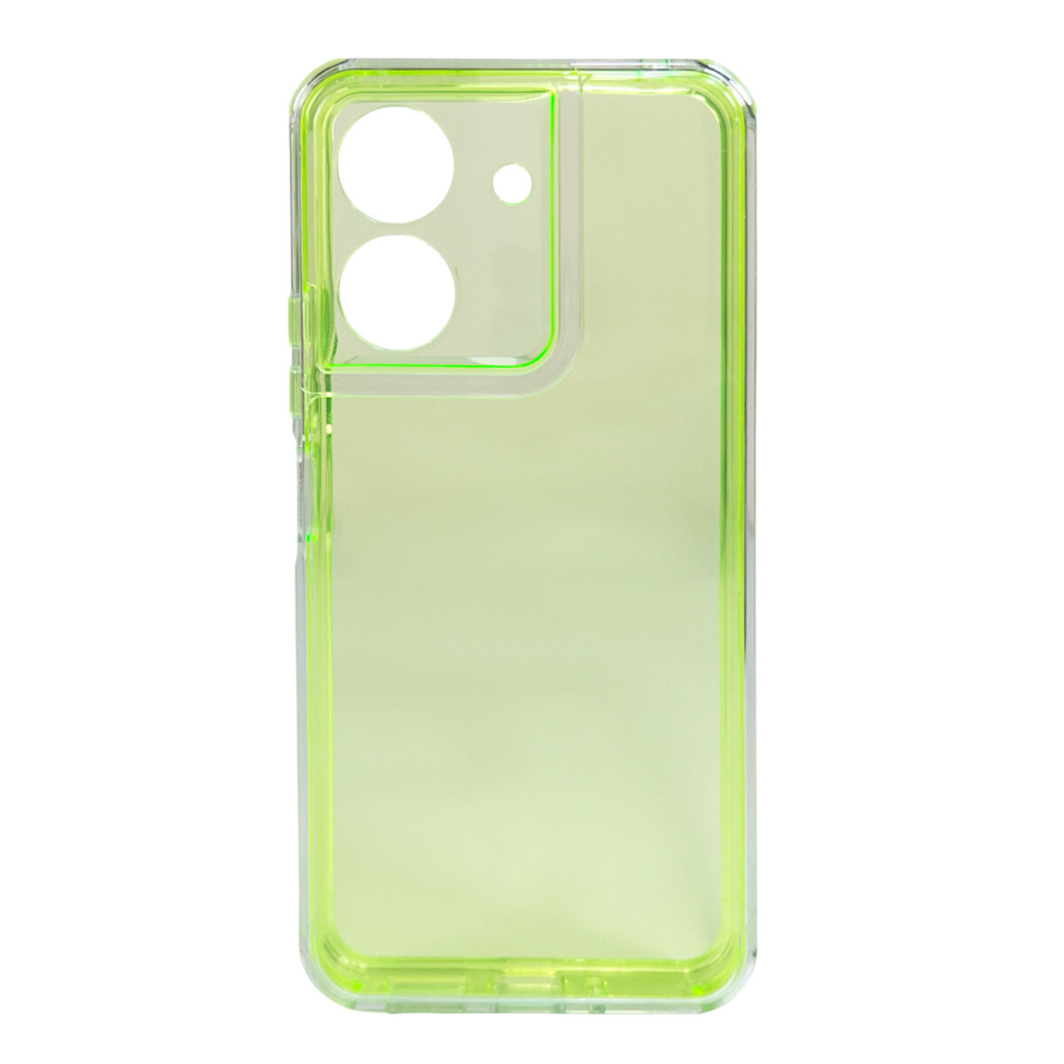 Прозорий чохол Space III Xiaomi Redmi 13C 4G|POCO С65 | TPU+PC з посиленими бортами (Зелений) на малюнкі №1
