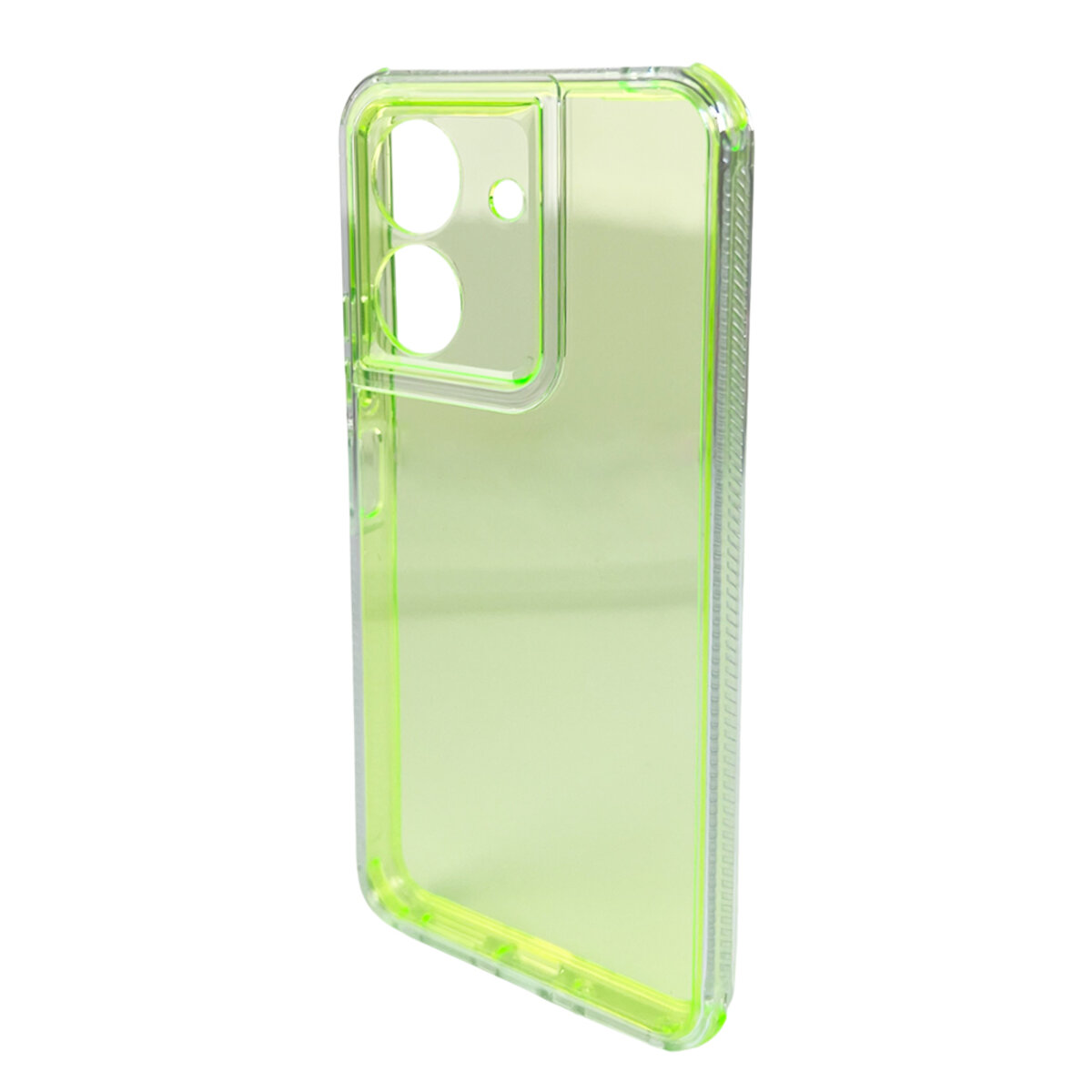 Прозорий чохол Space III Xiaomi Redmi 13C 4G|POCO С65 | TPU+PC з посиленими бортами (Зелений) на малюнкі №4