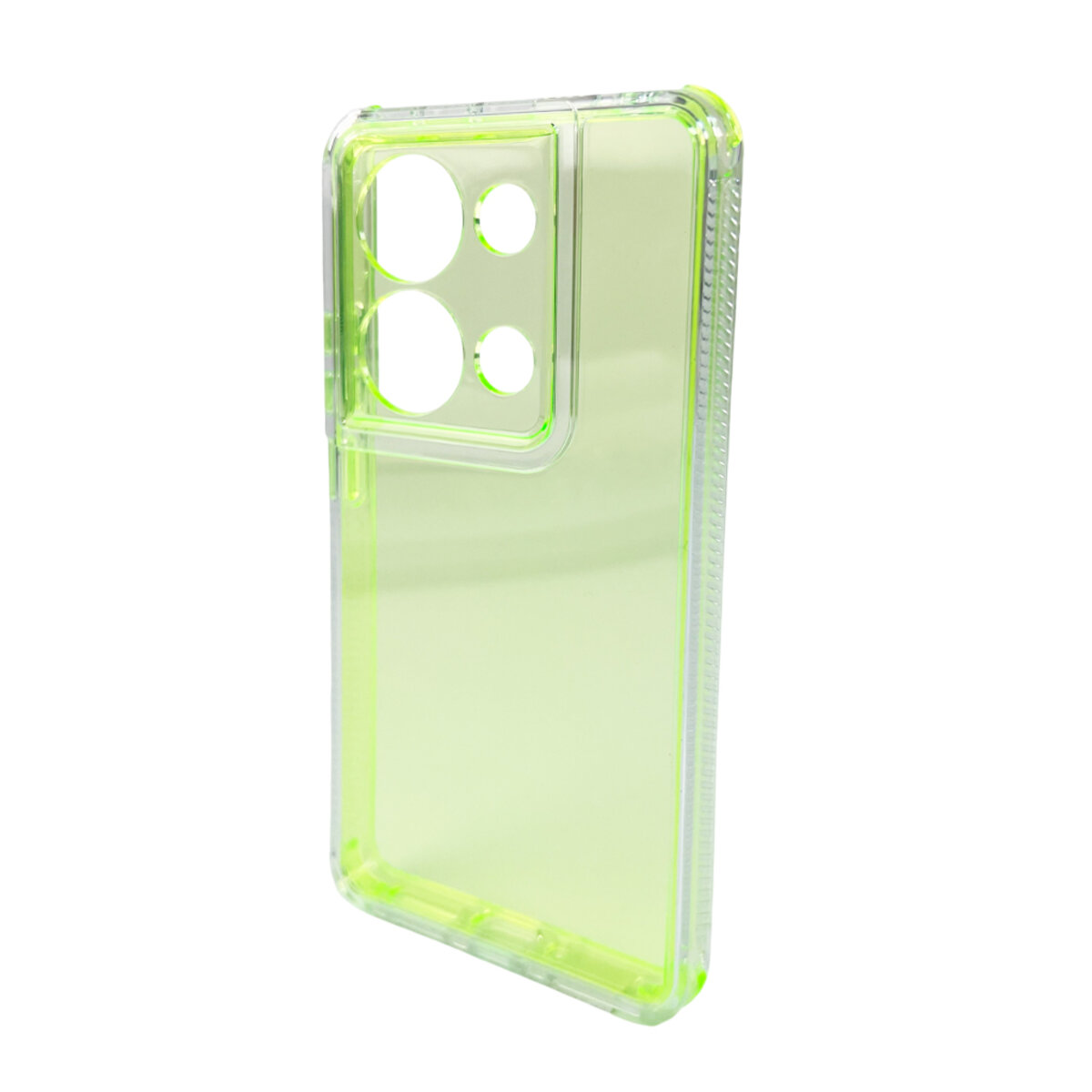 Прозорий чохол Space III Xiaomi Redmi Note 13 Pro 4G|Poco M6 Pro 4G | TPU+PC з посиленими бортами (Зелений) на малюнкі №4