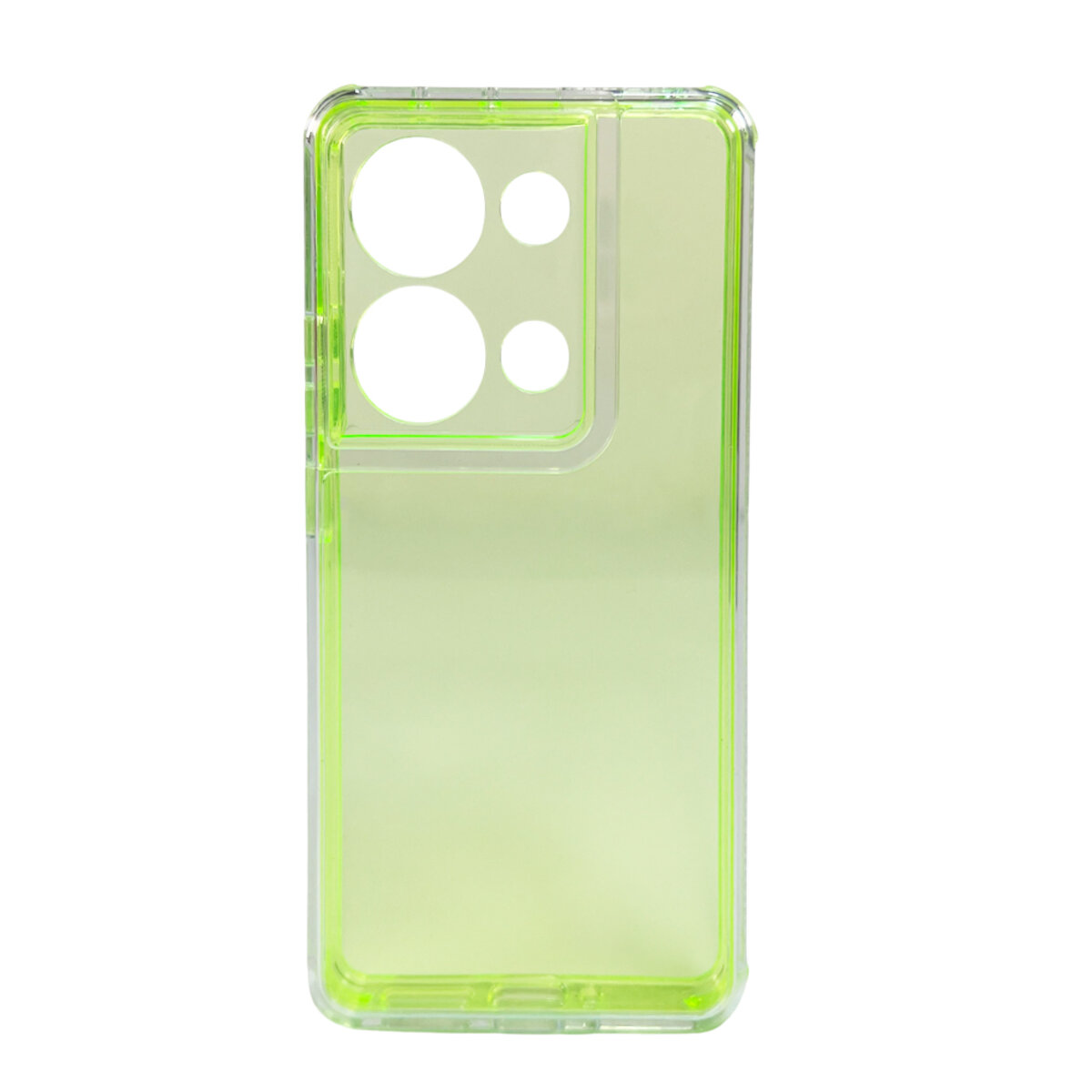 Прозорий чохол Space III Xiaomi Redmi Note 13 Pro 4G|Poco M6 Pro 4G | TPU+PC з посиленими бортами (Зелений) на малюнкі №1