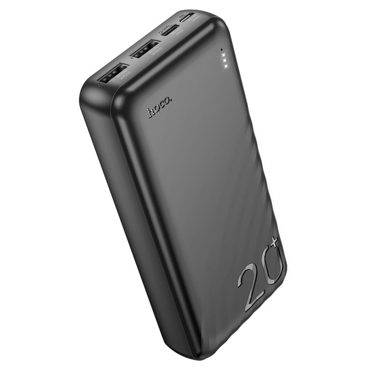 Зовнішній акумулятор HOCO J123A Element power bank(20000mAh) Black на картинке №2