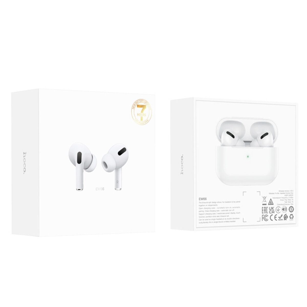 Навушники HOCO EW66 True wireless stereo headset White (6942007621748) смотреть фото №8