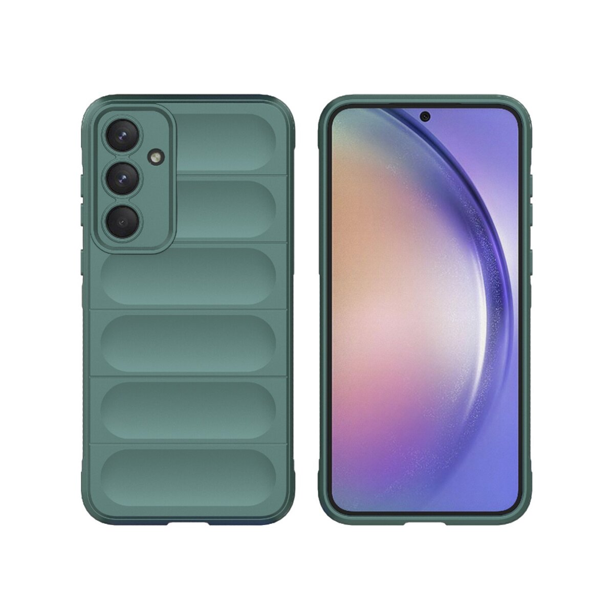 Чохол для смартфона Cosmic Magic Shield for Samsung Galaxy A35 Dark Green (MagicShSAA35Green) на картинке №1