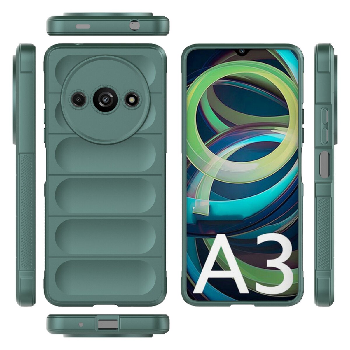 Чохол для смартфона Cosmic Magic Shield for Xiaomi Redmi A3 4G Dark Green на малюнкі №2
