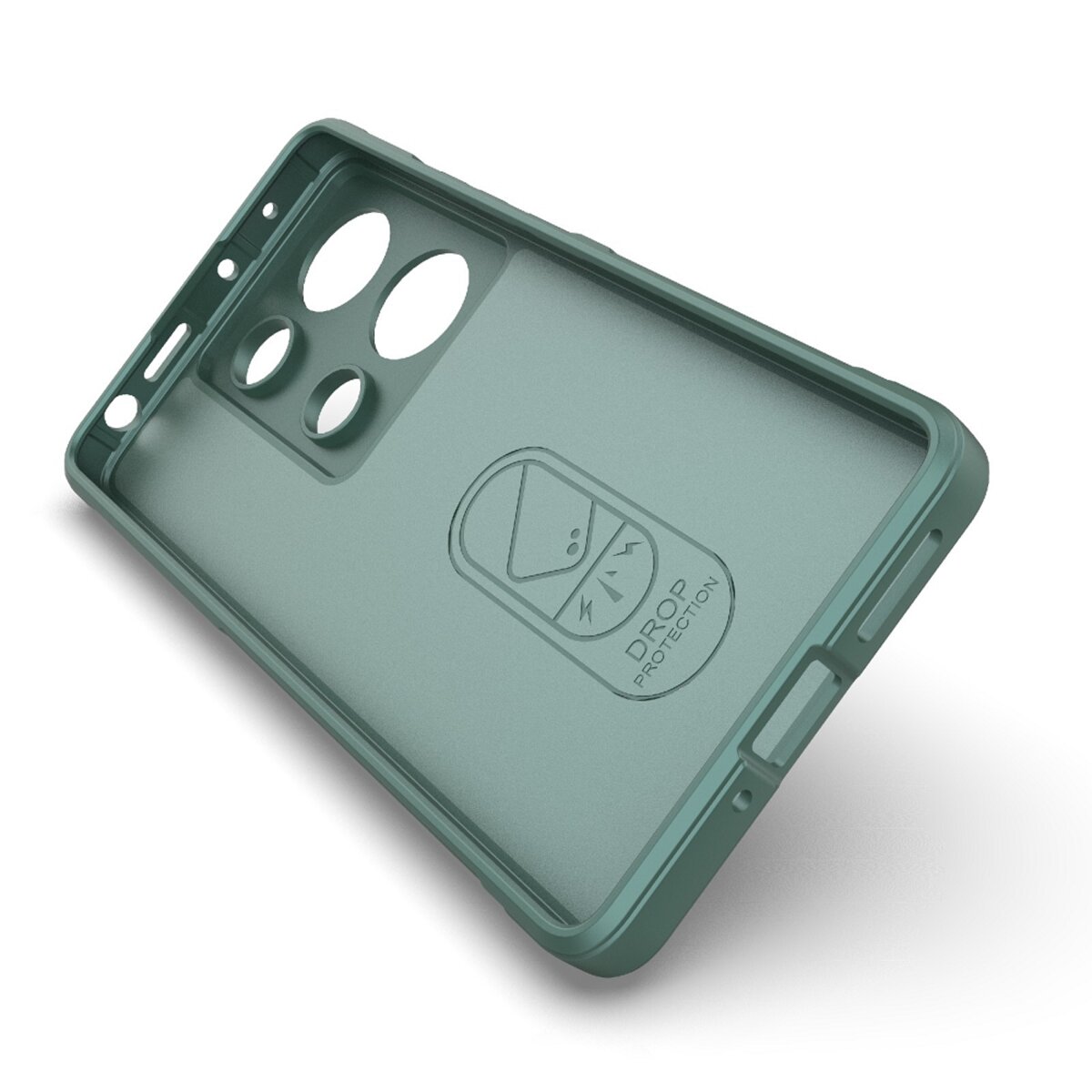 Чохол для смартфона Cosmic Magic Shield for Xiaomi Redmi Note 13 Pro 5G/POCO X6 5G Dark Green Фотографія №3 Чохол для смартфона Cosmic Magic Shield for Xiaomi Redmi Note 13 Pro 5G/POCO X6 5G Dark Green на малюнкі №3