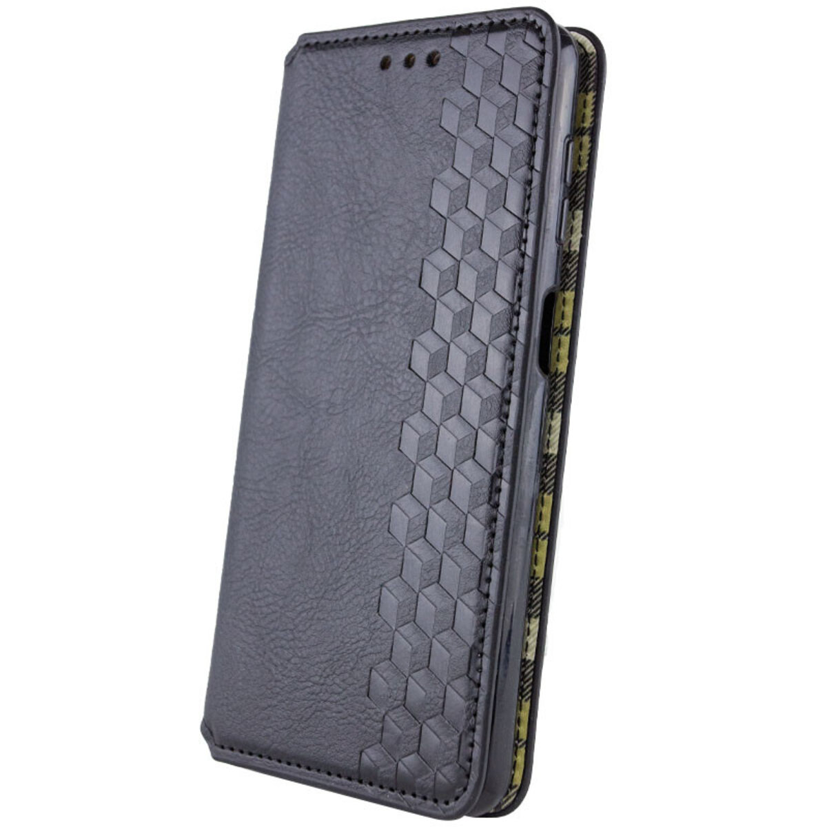 Шкіряний чохол книжка Rubic Leather Samsung Galaxy M15|F15 5G | (Чорний) Фотографія №3 Шкіряний чохол книжка Rubic Leather Samsung Galaxy M15|F15 5G | (Чорний) на малюнкі №3