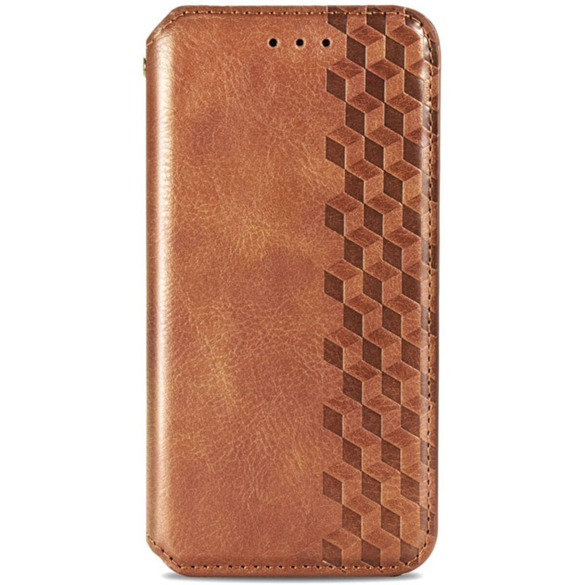 Шкіряний чохол книжка Rubic Leather Samsung Galaxy M15|F15 5G | (Коричневий) на малюнкі №1