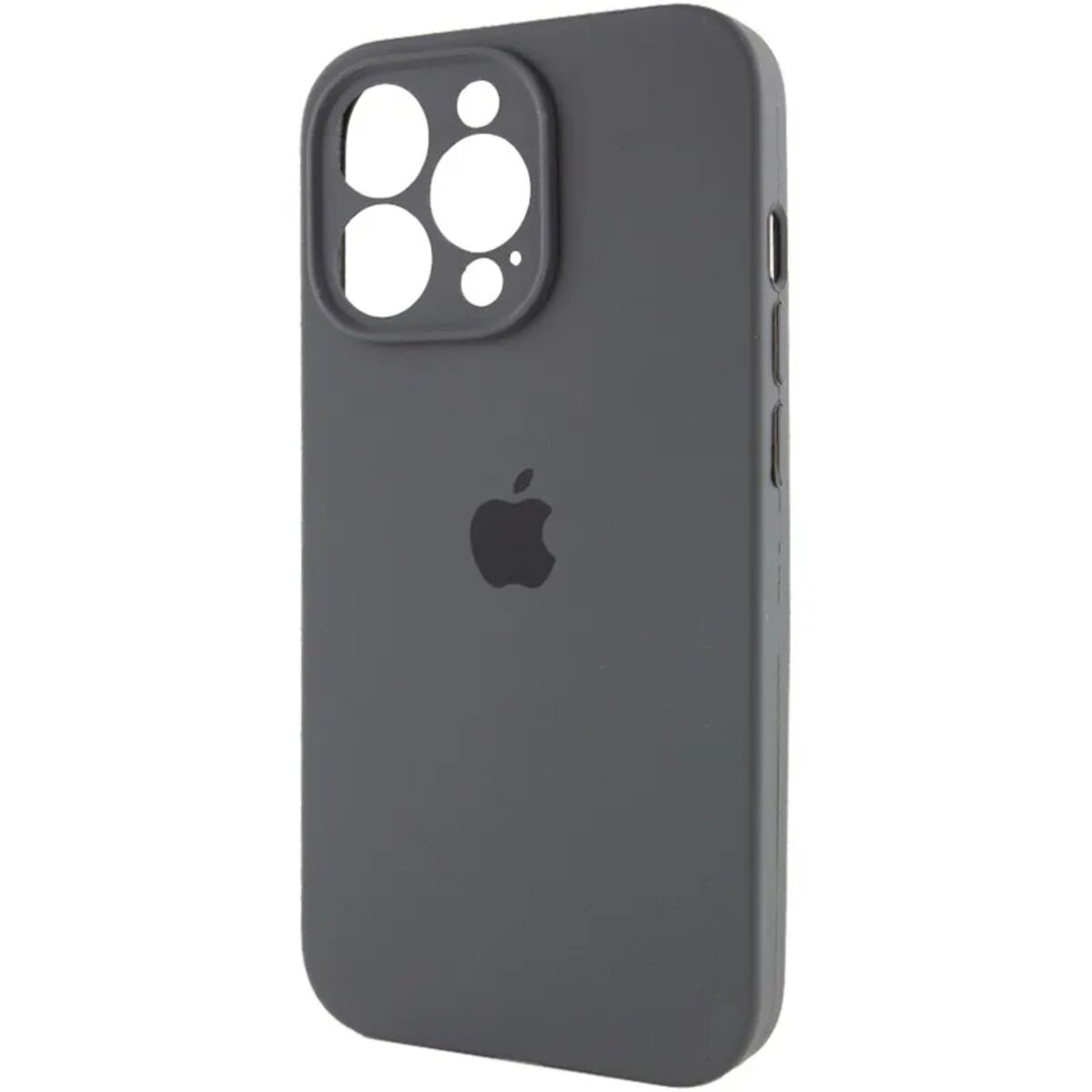 Чехол Silicone Full Case Camera Protect (AA) Apple iPhone 14 Pro (Темно-серый) на картинке №3