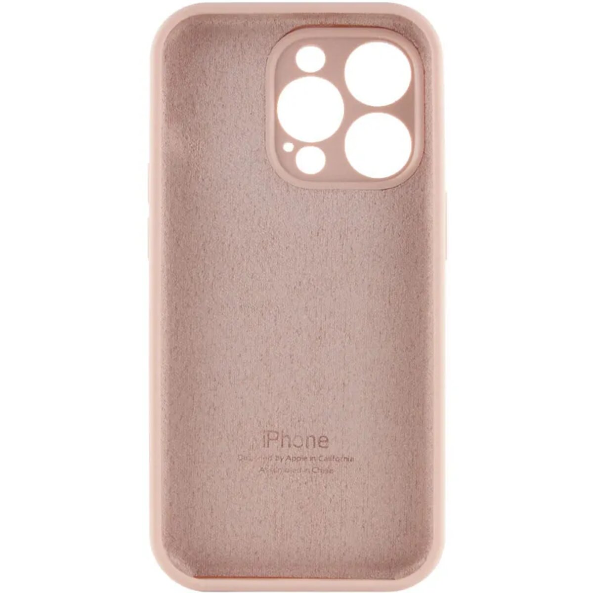 Чохол Silicone Full Case Camera Protect (AA) Apple iPhone 15 Pro (Світло-рожевий) на малюнкі №4