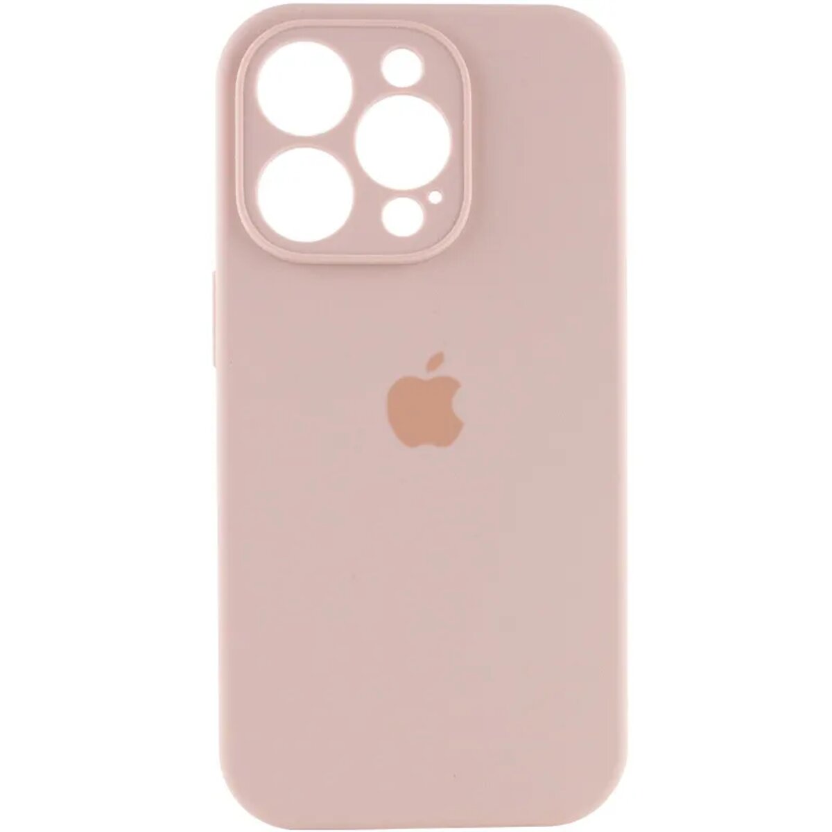 Чохол Silicone Full Case Camera Protect (AA) Apple iPhone 15 Pro (Світло-рожевий) на малюнкі №1