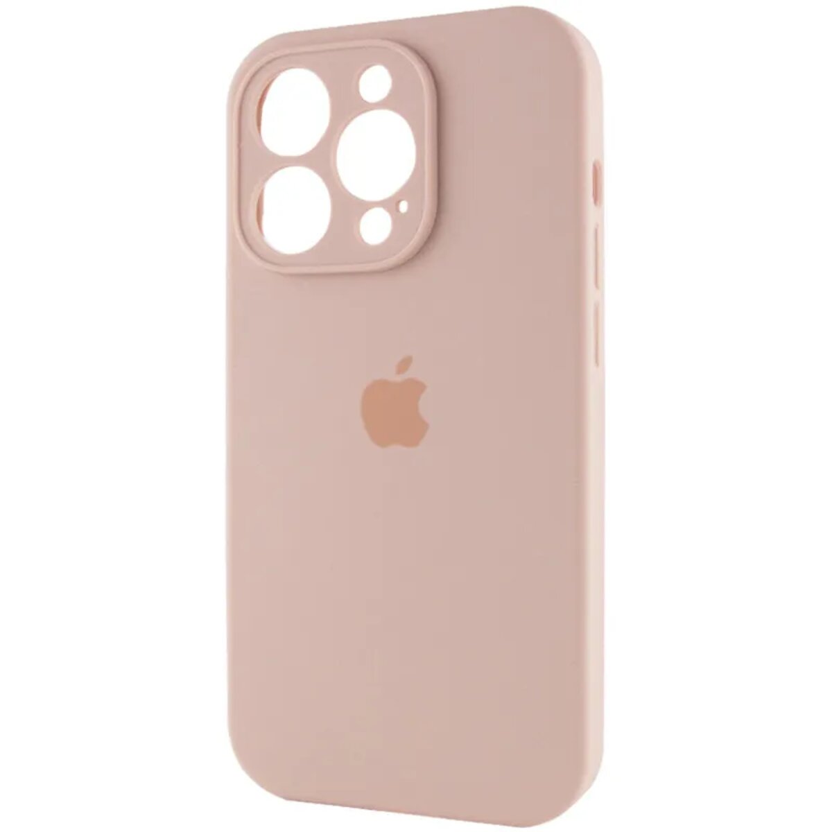 Чохол Silicone Full Case Camera Protect (AA) Apple iPhone 15 Pro (Світло-рожевий) на малюнкі №3
