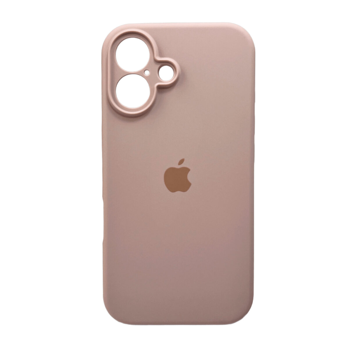 Чехол Silicone Full Case Camera Protect (AA) Apple iPhone 16 (Светло-Розовый) на картинке №1