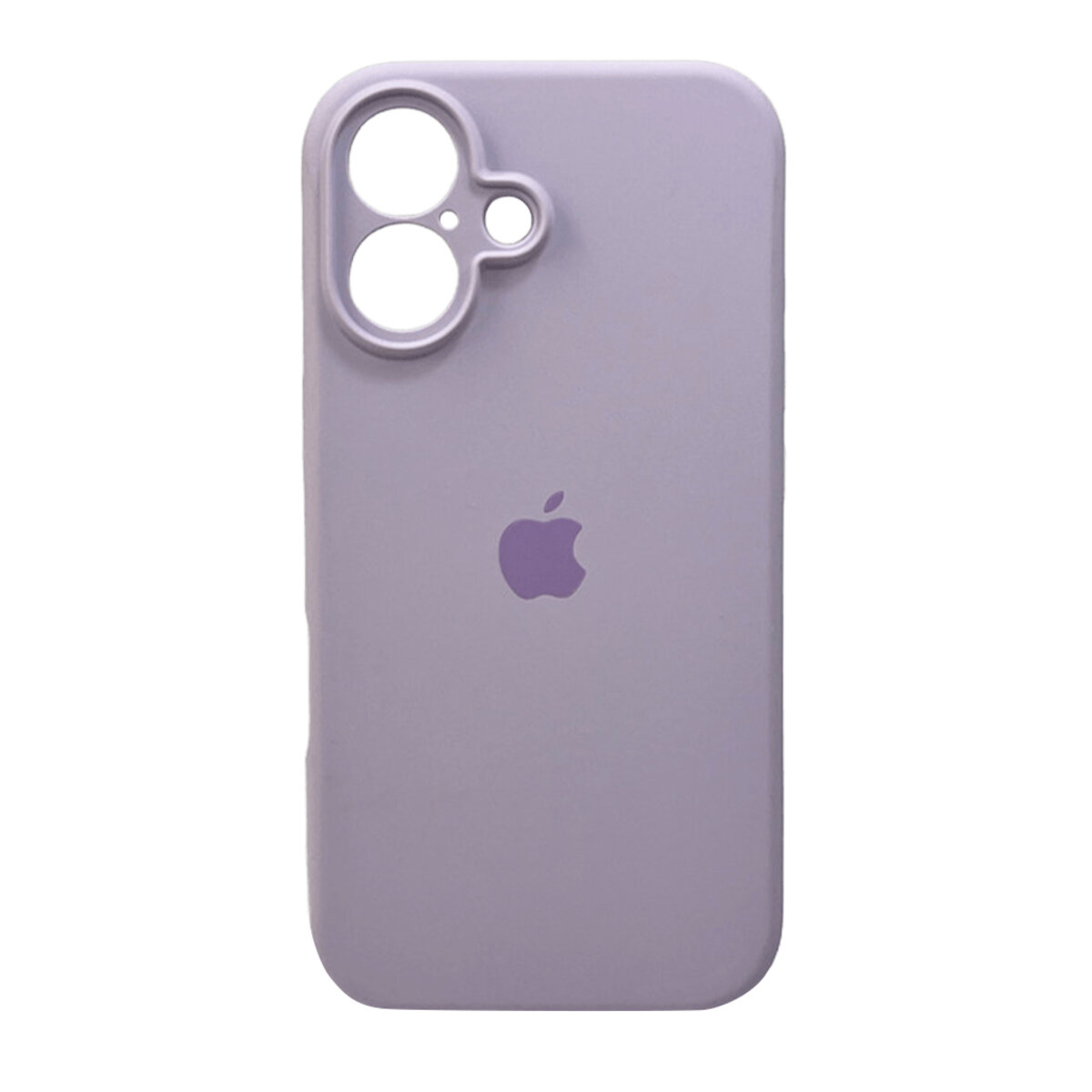 Чехол Silicone Full Case Camera Protect (AA) Apple iPhone 16 (Сиреневый) на картинке №1