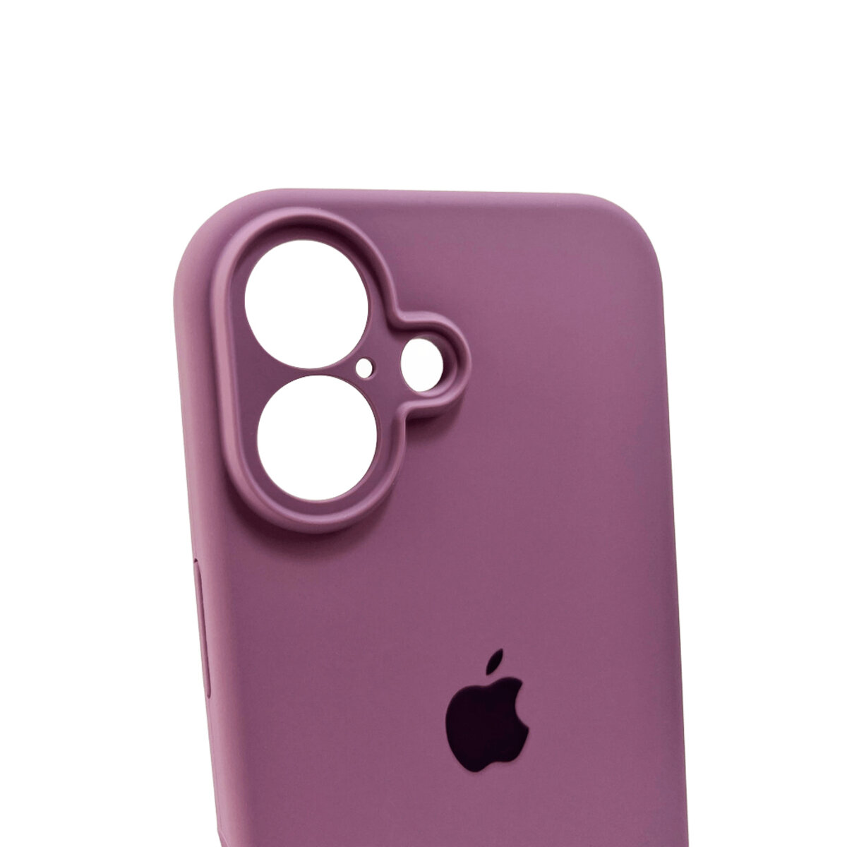 Чехол Silicone Full Case Camera Protect (AA) Apple iPhone 16 (Фиолетовый) на картинке №6
