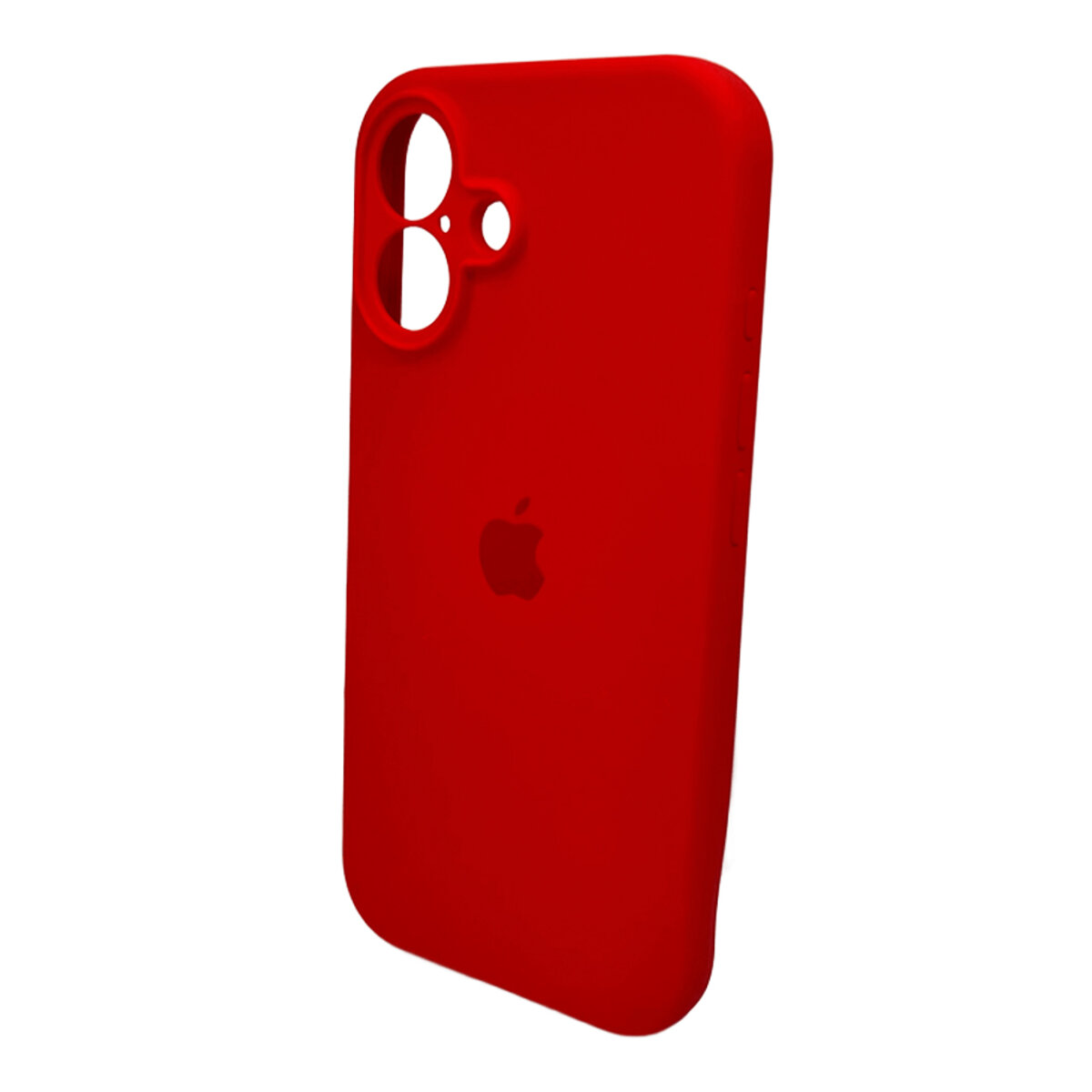 Чехол Silicone Full Case Camera Protect (AA) Apple iPhone 16 (Красный) на картинке №4
