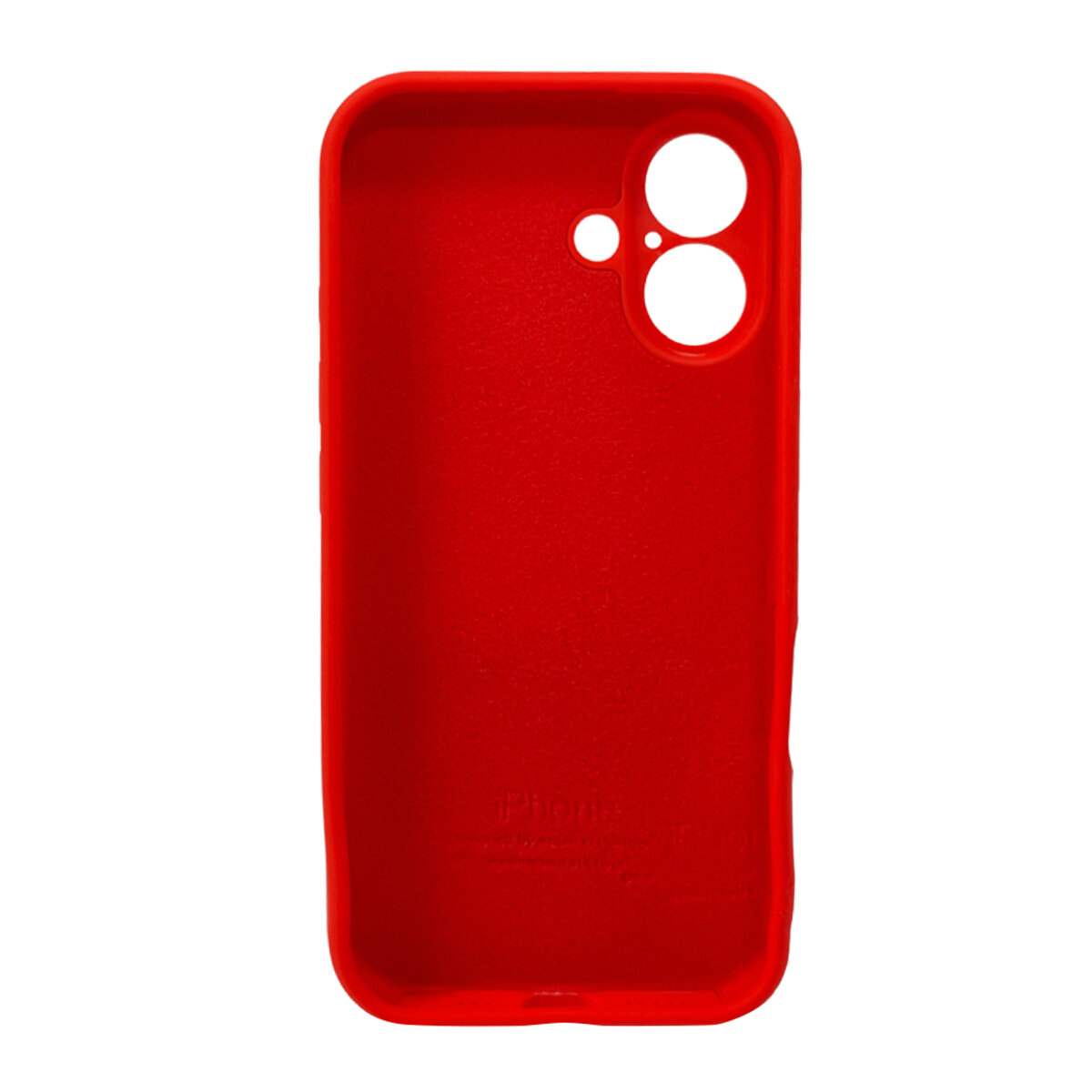 Чехол Silicone Full Case Camera Protect (AA) Apple iPhone 16 (Красный) на картинке №3