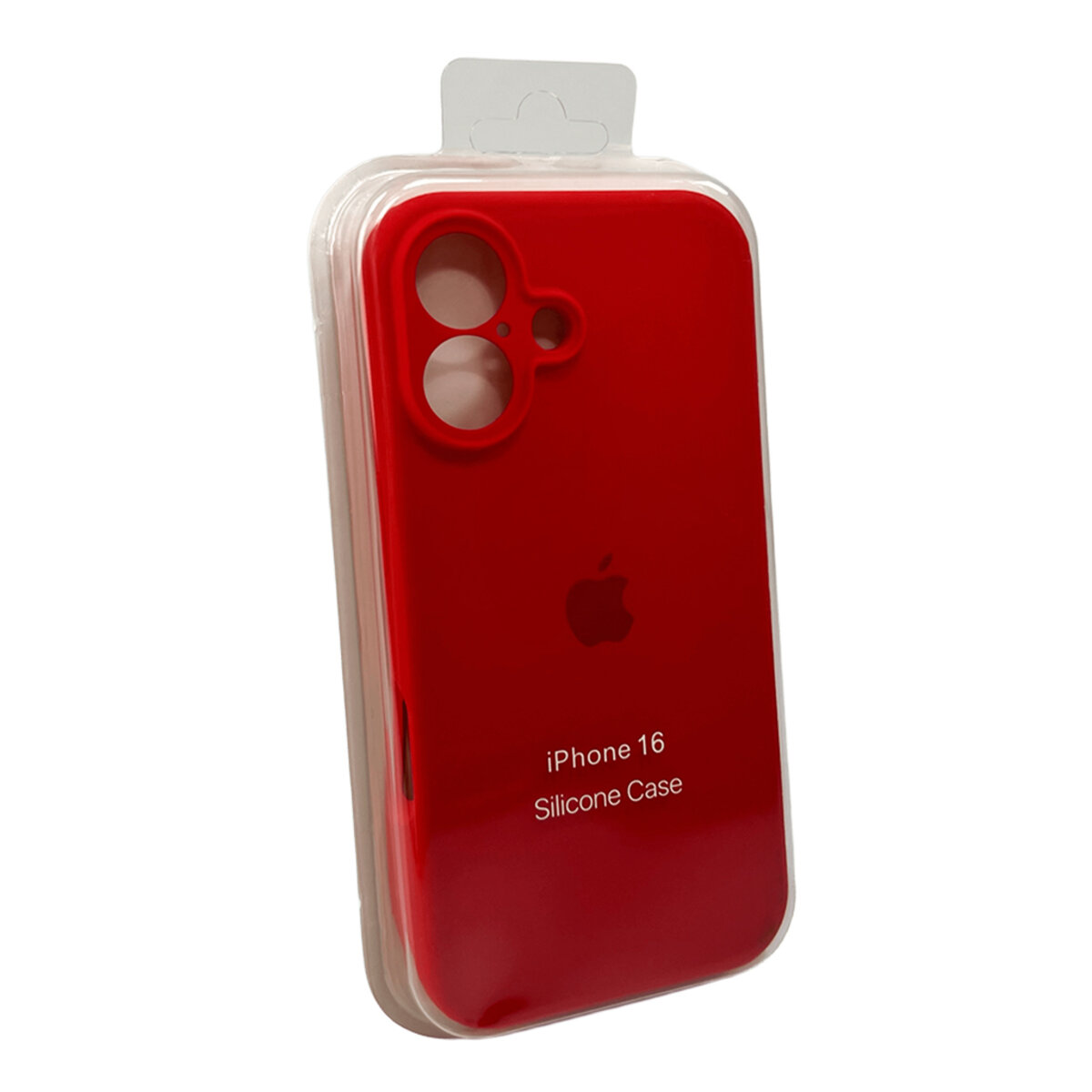 Чехол Silicone Full Case Camera Protect (AA) Apple iPhone 16 (Красный) на картинке №2