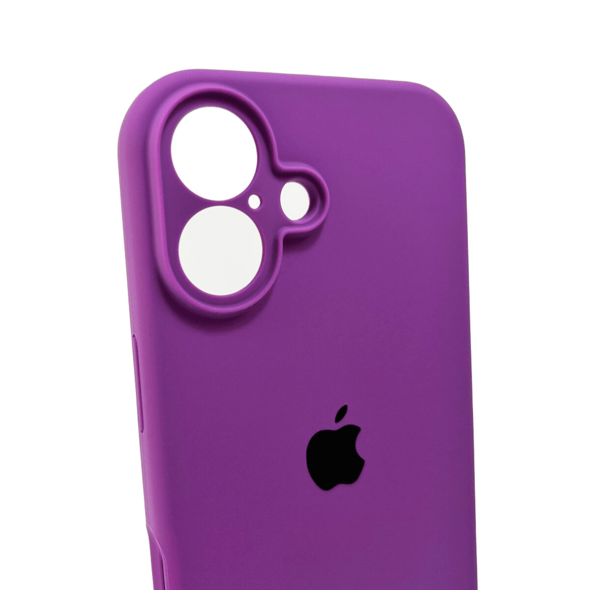 Чехол Silicone Full Case Camera Protect (AA) Apple iPhone 16 (Фиолетовый) на картинке №5