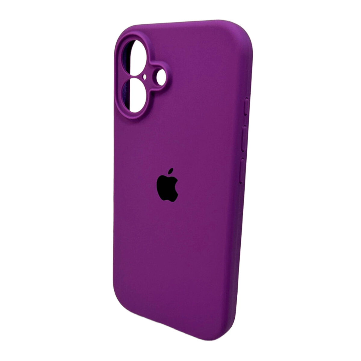 Чехол Silicone Full Case Camera Protect (AA) Apple iPhone 16 (Фиолетовый) на картинке №4