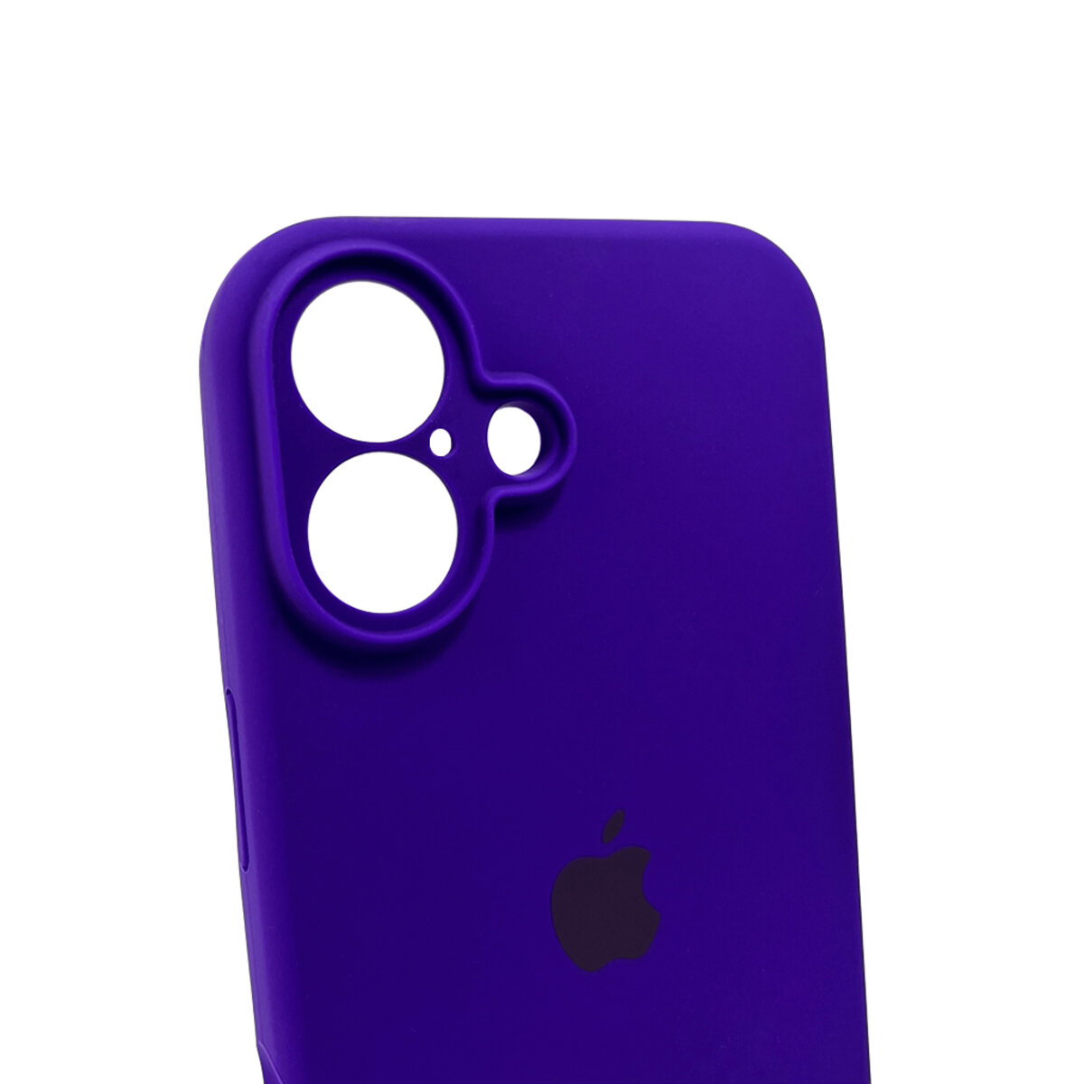 Чехол Silicone Full Case Camera Protect (AA) Apple iPhone 16 (Фиолетовый) на картинке №6