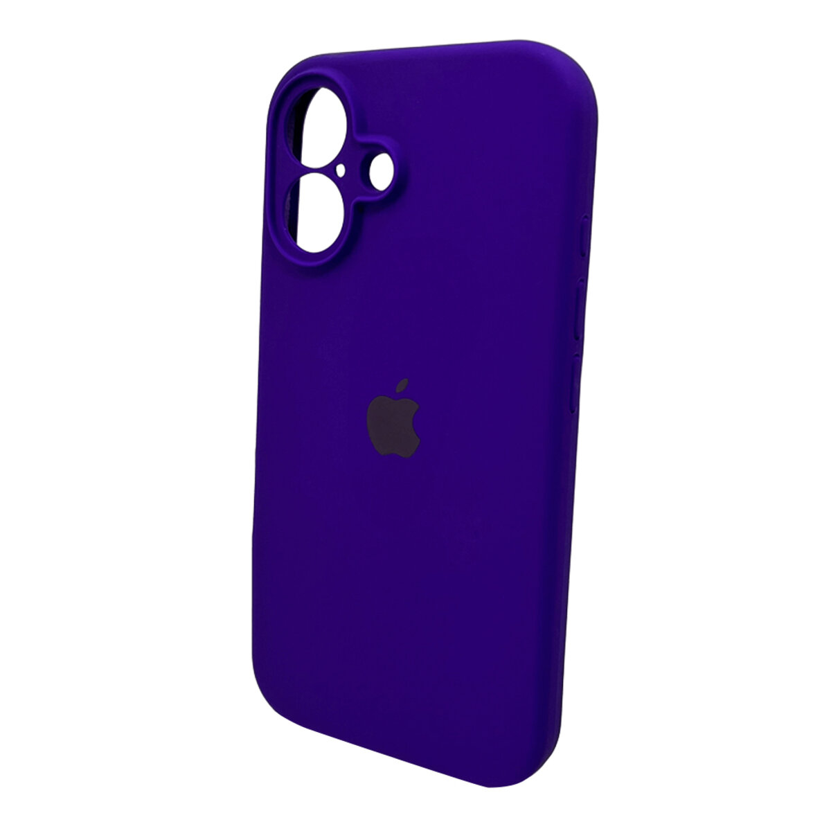 Чехол Silicone Full Case Camera Protect (AA) Apple iPhone 16 (Фиолетовый) на картинке №5