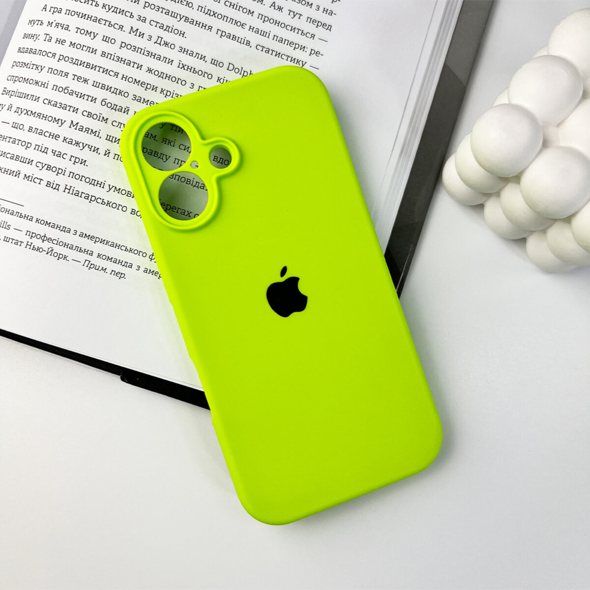 Чехол Silicone Full Case Camera Protect (AA) Apple iPhone 16 (Зелёный) на картинке №6