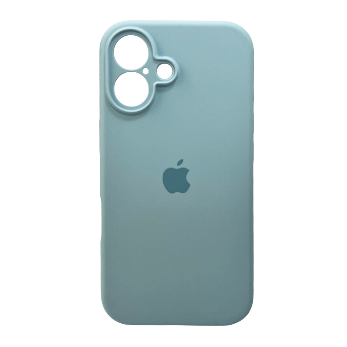 Чехол Silicone Full Case Camera Protect (AA) Apple iPhone 16 (Светло-голубой) на картинке №1