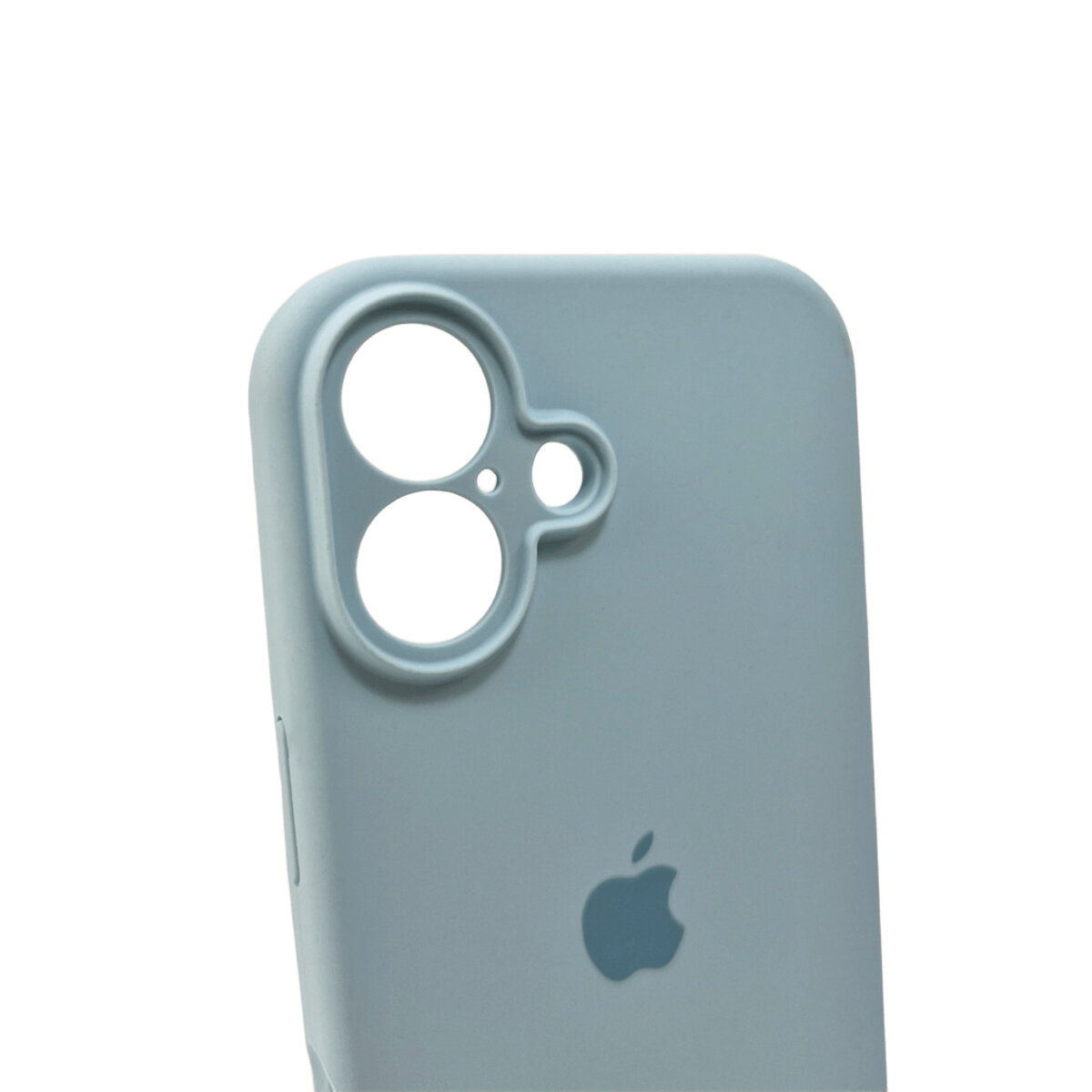 Чехол Silicone Full Case Camera Protect (AA) Apple iPhone 16 (Светло-голубой) на картинке №6