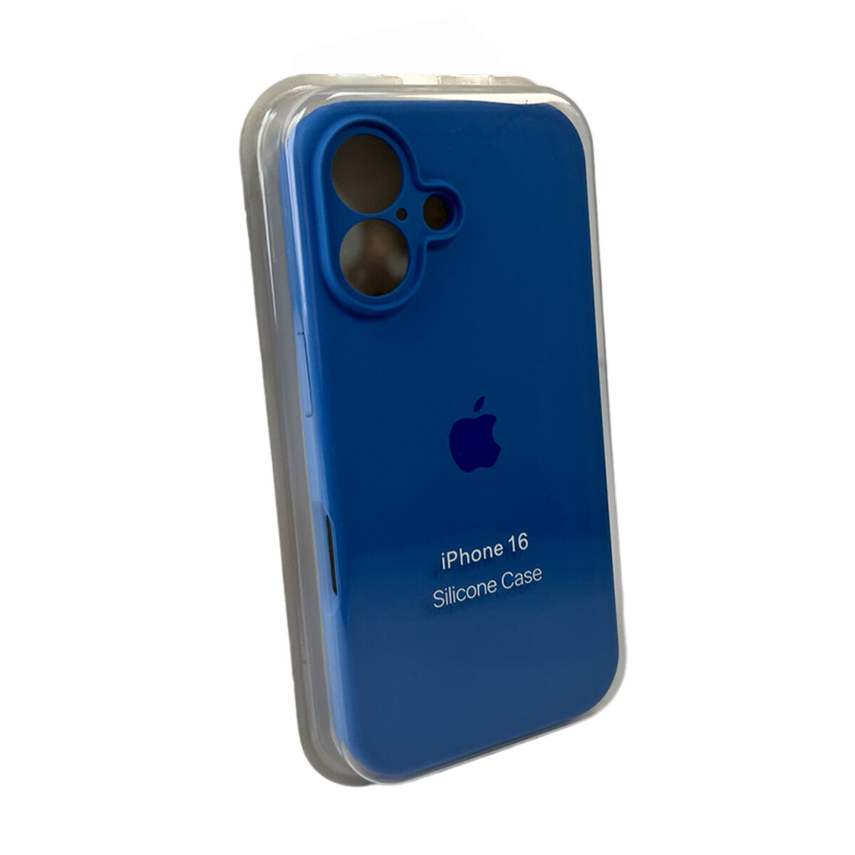 Чехол Silicone Full Case Camera Protect (AA) Apple iPhone 16 (Синий) на картинке №1