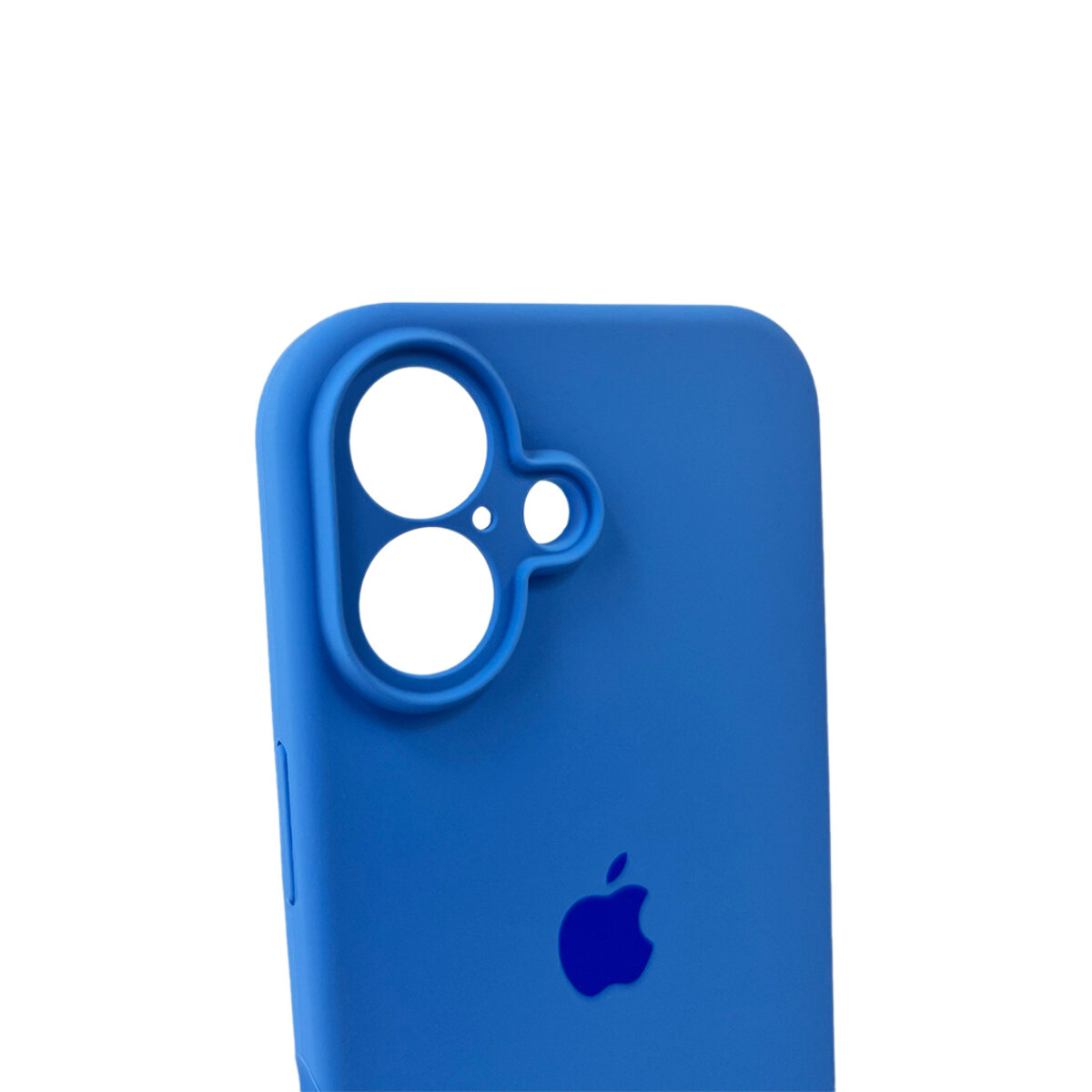 Чехол Silicone Full Case Camera Protect (AA) Apple iPhone 16 (Синий) на картинке №5