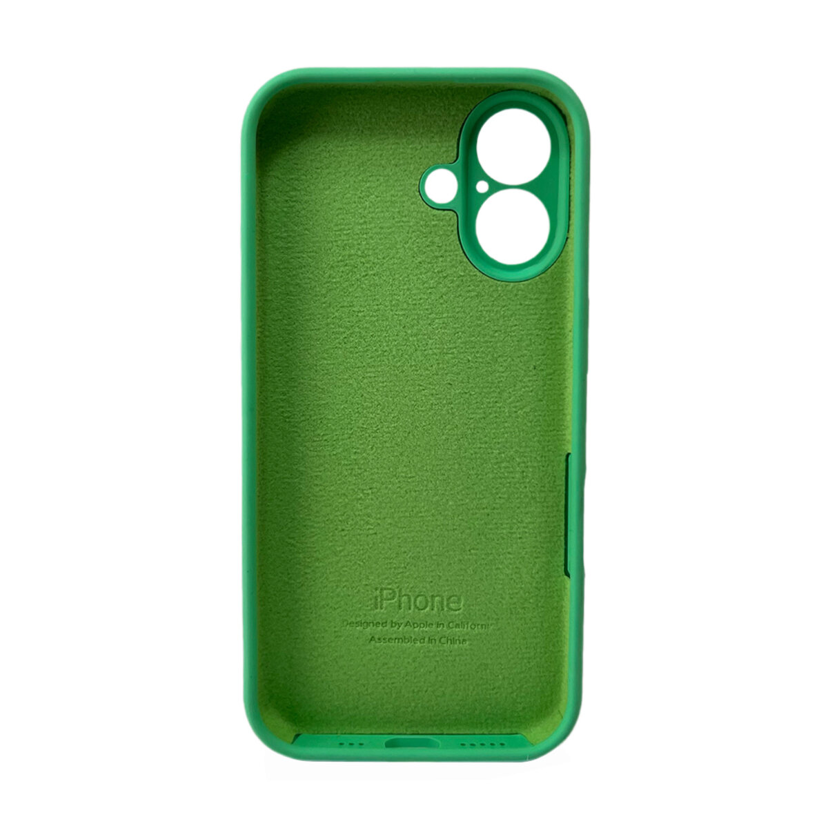 Чехол Silicone Full Case Camera Protect (AA) Apple iPhone 16 (Зелёный) на картинке №3