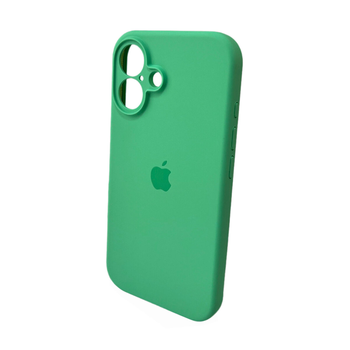 Чехол Silicone Full Case Camera Protect (AA) Apple iPhone 16 (Зелёный) на картинке №4