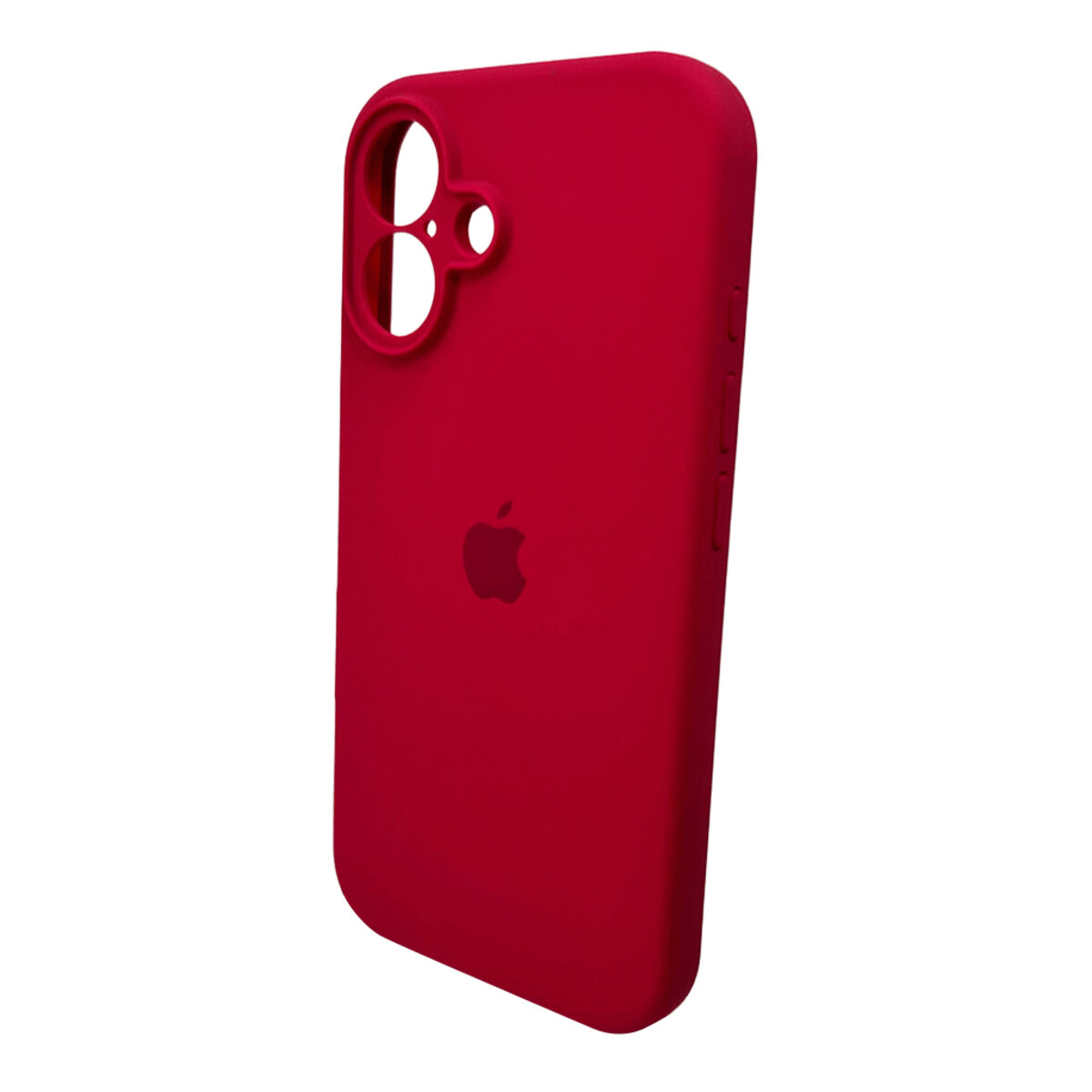Чехол Silicone Full Case Camera Protect (AA) Apple iPhone 16 (Бордовый) на картинке №5