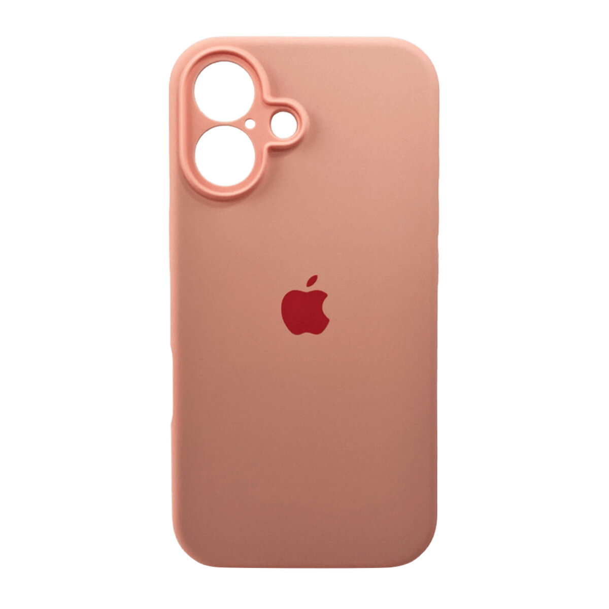 Чехол Silicone Full Case Camera Protect (AA) Apple iPhone 16 (Оранжевый) на картинке №1