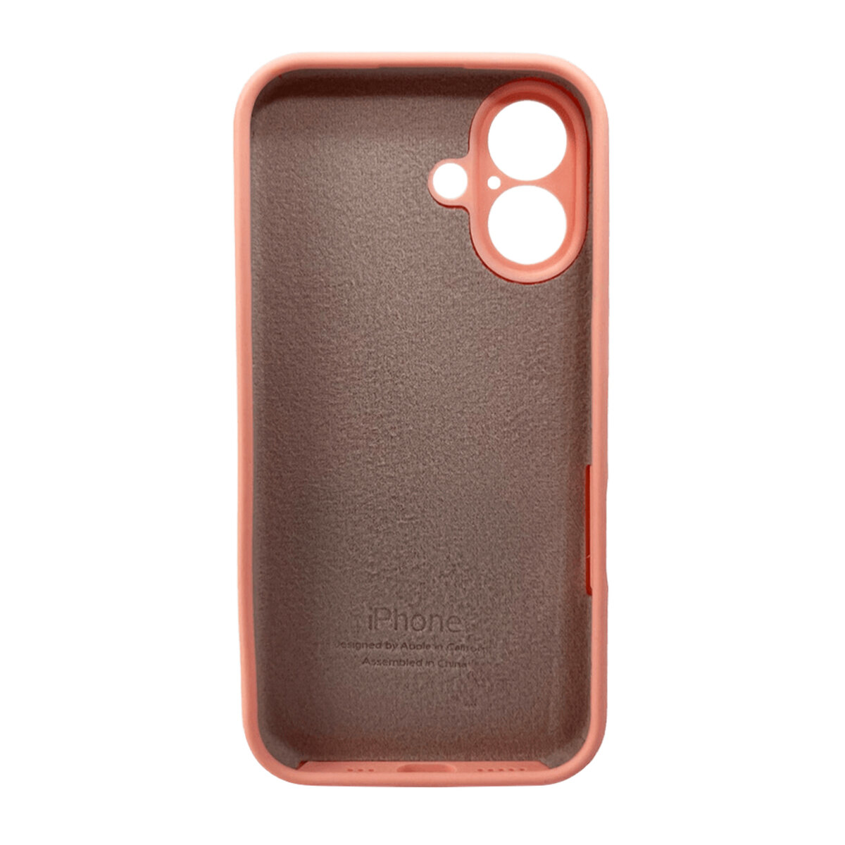 Чехол Silicone Full Case Camera Protect (AA) Apple iPhone 16 (Оранжевый) на картинке №3
