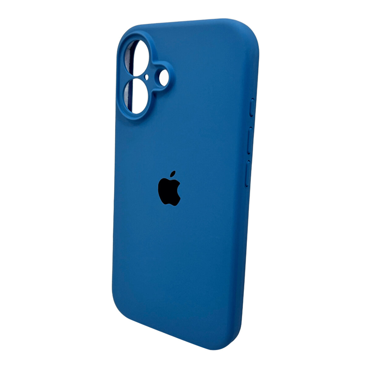 Чехол Silicone Full Case Camera Protect (AA) Apple iPhone 16 (Светло-голубой) на картинке №5