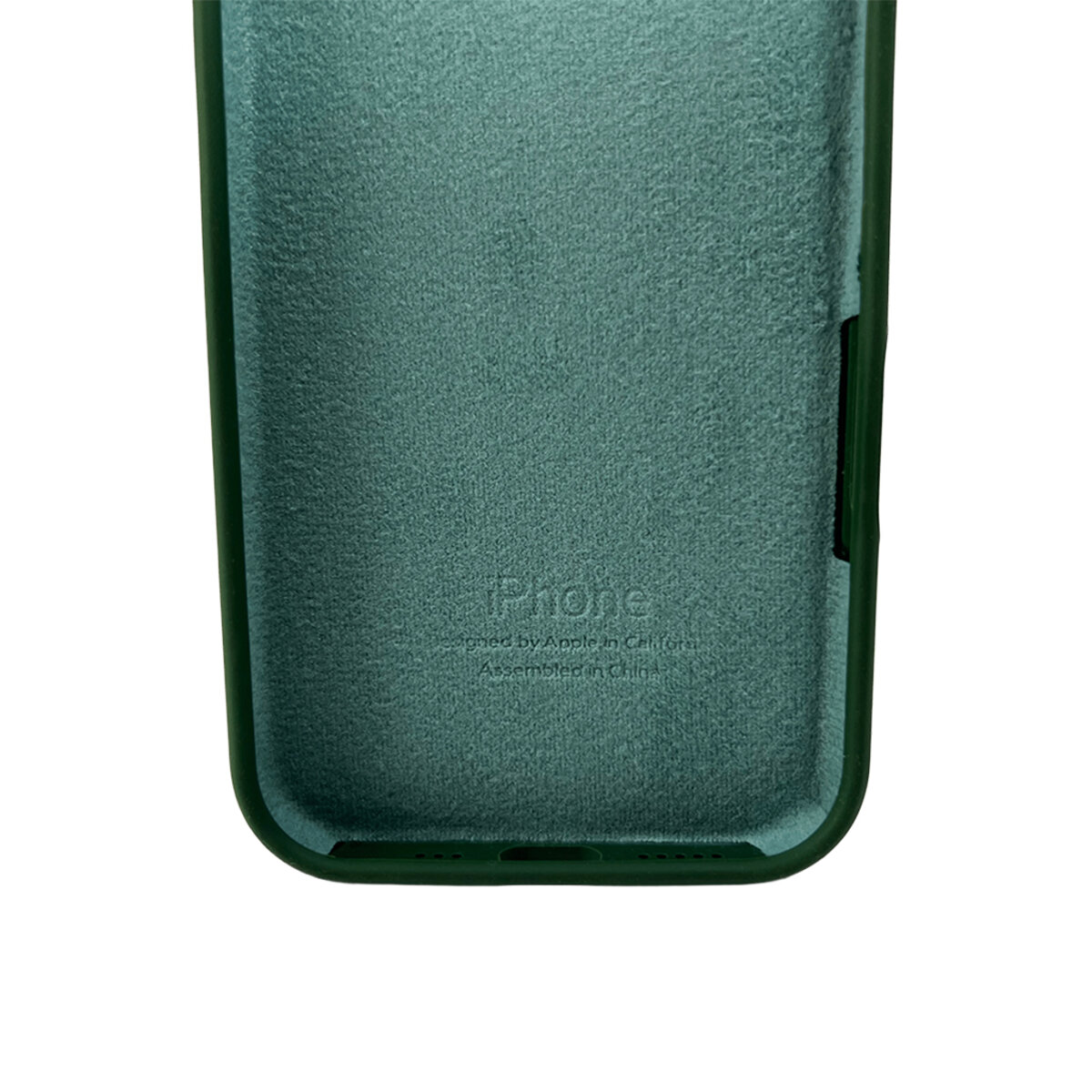 Чехол Silicone Full Case Camera Protect (AA) Apple iPhone 16 (Тёмно-зелёный) на картинке №4