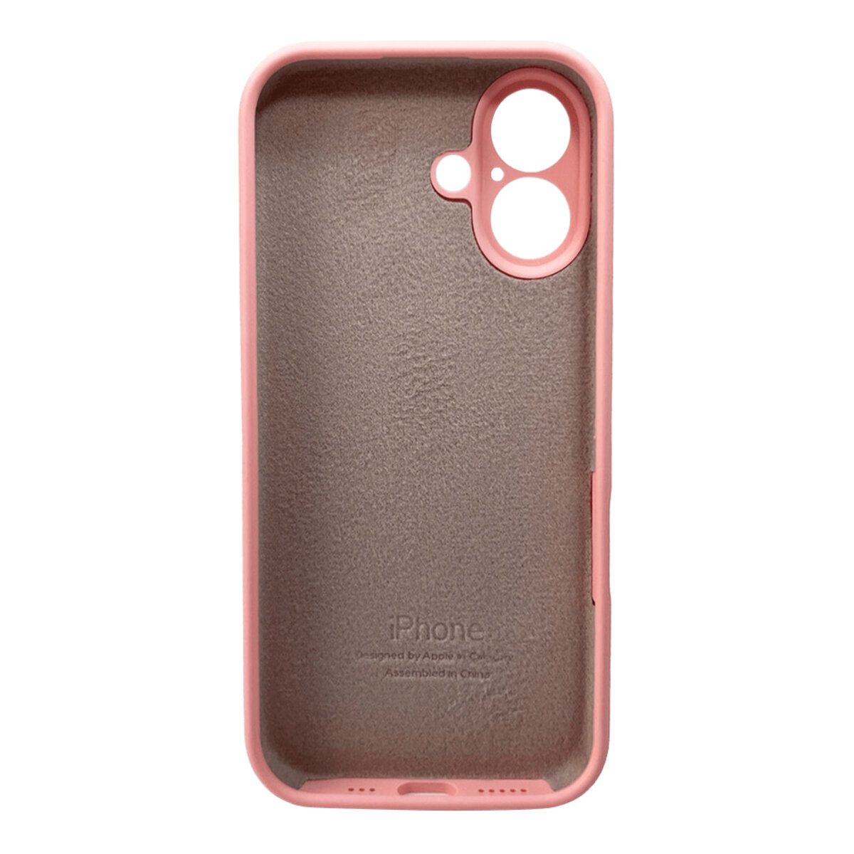 Чехол Silicone Full Case Camera Protect (AA) Apple iPhone 16 (Розовый) на картинке №3