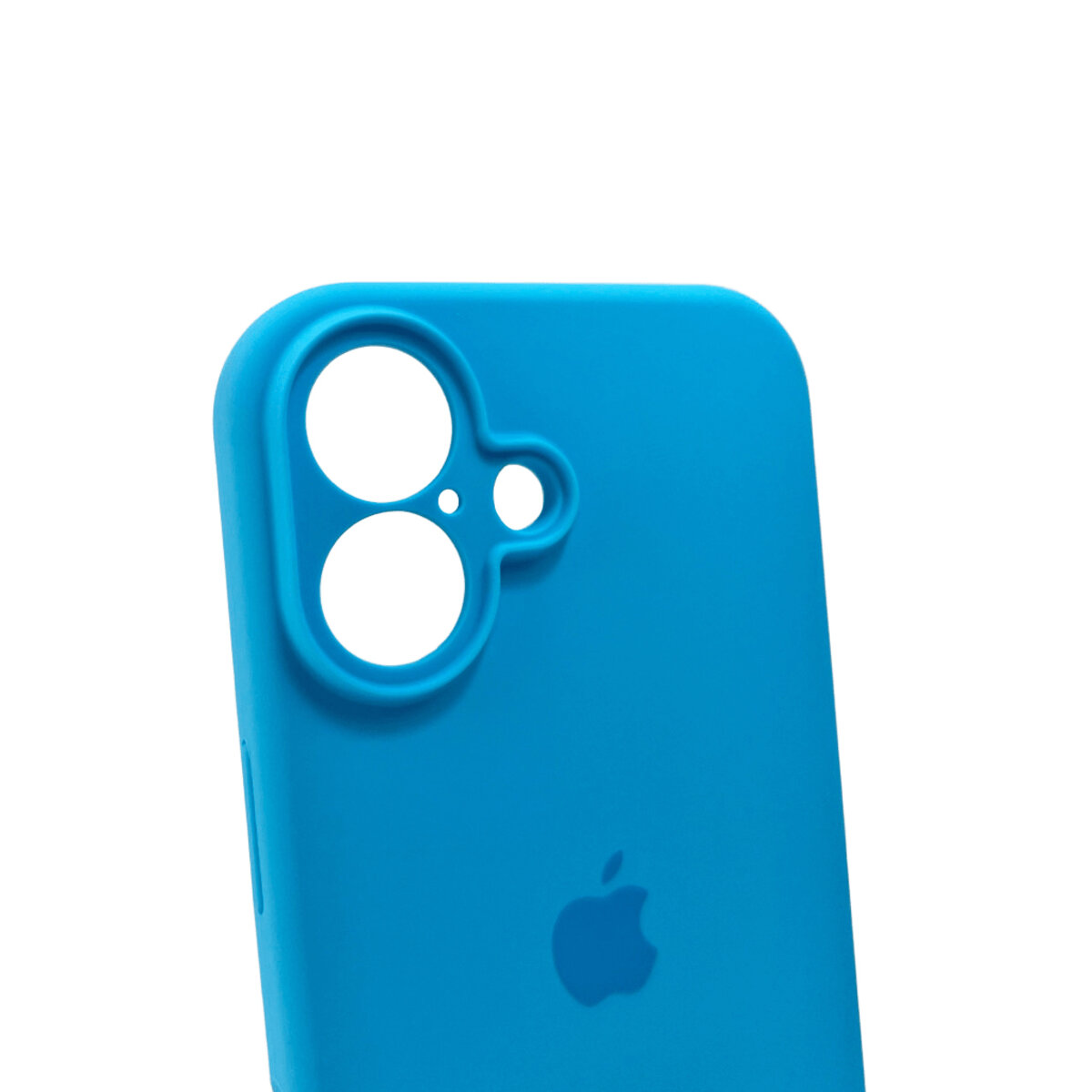 Чехол Silicone Full Case Camera Protect (AA) Apple iPhone 16 (Голубой) на картинке №6