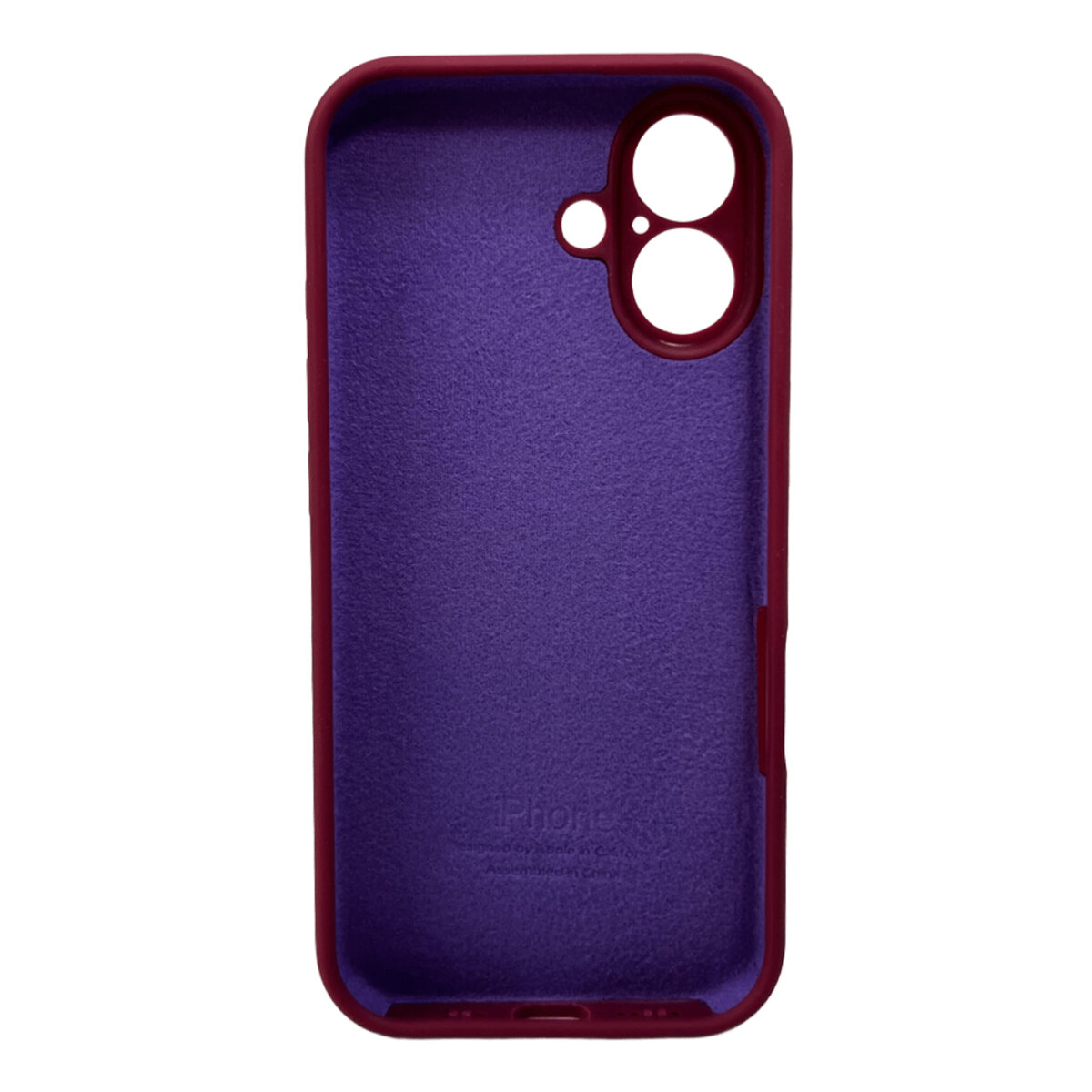 Чохол Silicone Full Case Camera Protect (AA) Apple iPhone 16 (Сливовий) на малюнкі №3