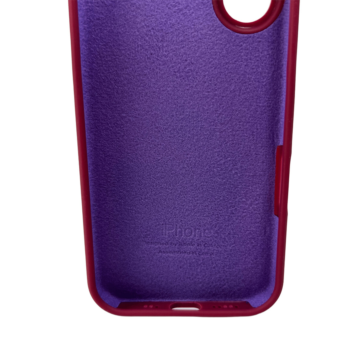 Чохол Silicone Full Case Camera Protect (AA) Apple iPhone 16 (Сливовий) на малюнкі №4