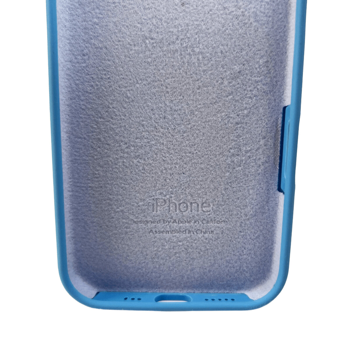 Чехол Silicone Full Case Camera Protect (AA) Apple iPhone 16 (Голубой) на картинке №4