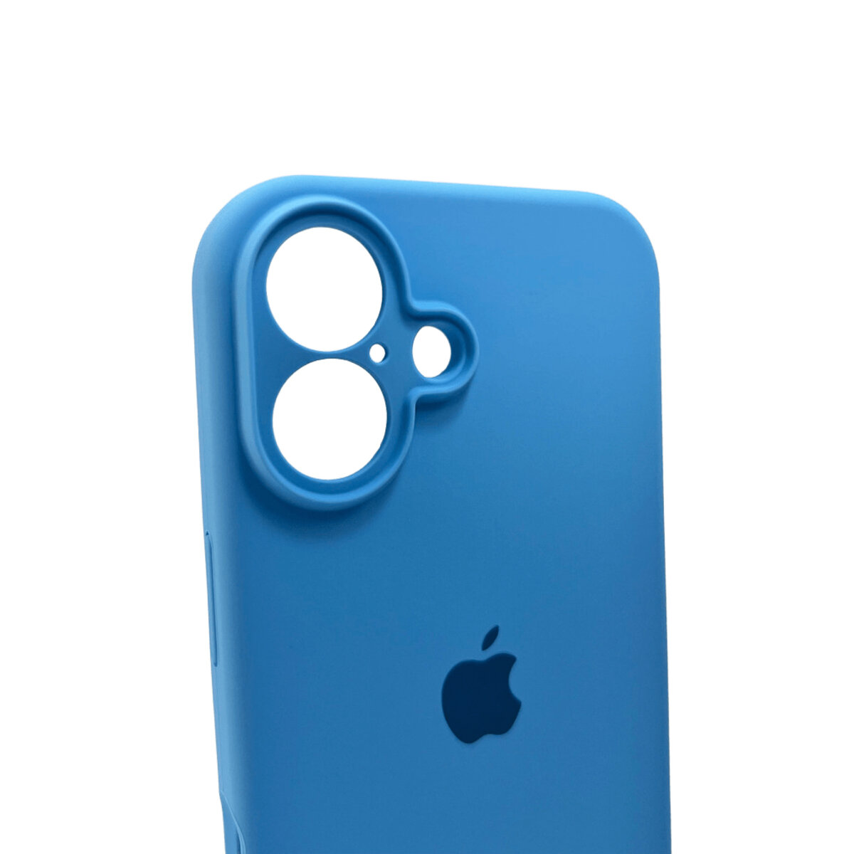 Чехол Silicone Full Case Camera Protect (AA) Apple iPhone 16 (Голубой) на картинке №6