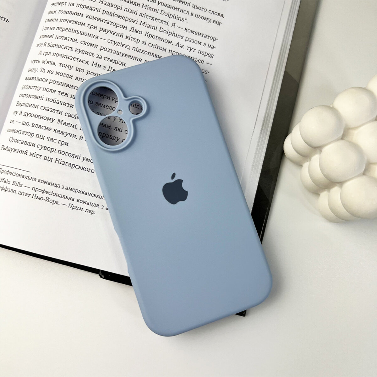 Чехол Silicone Full Case Camera Protect (AA) Apple iPhone 16 (Сиреневый) на картинке №7