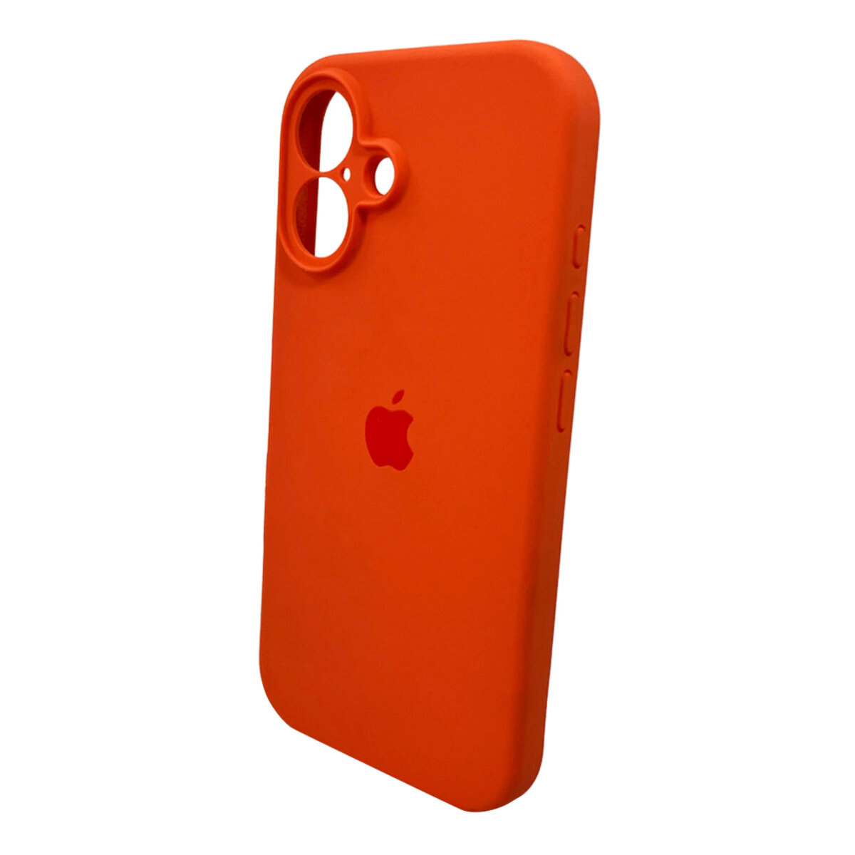 Чехол Silicone Full Case Camera Protect (AA) Apple iPhone 16 (Оранжевый) на картинке №5